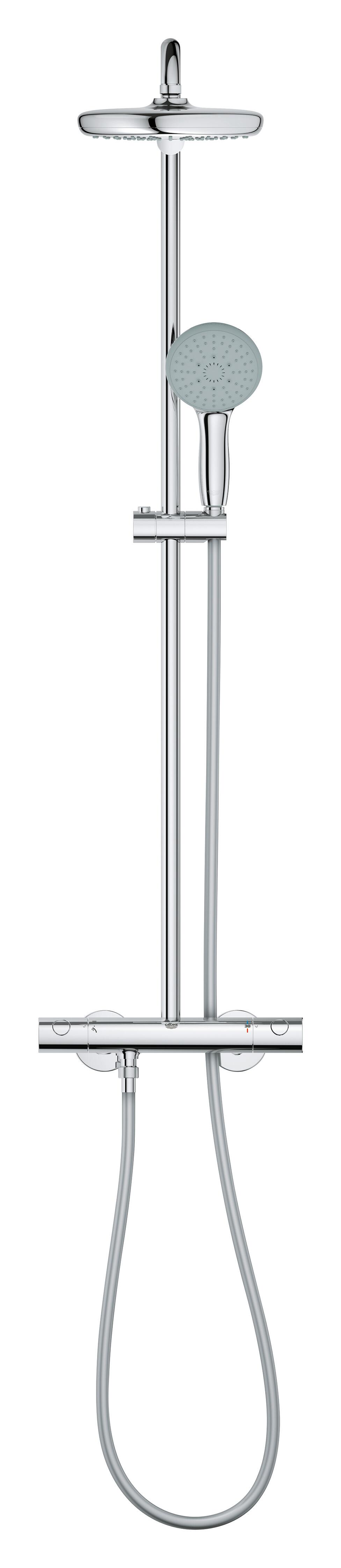 Conjunto de duche com torneira cromado Grohe Start Clova 210 - 2