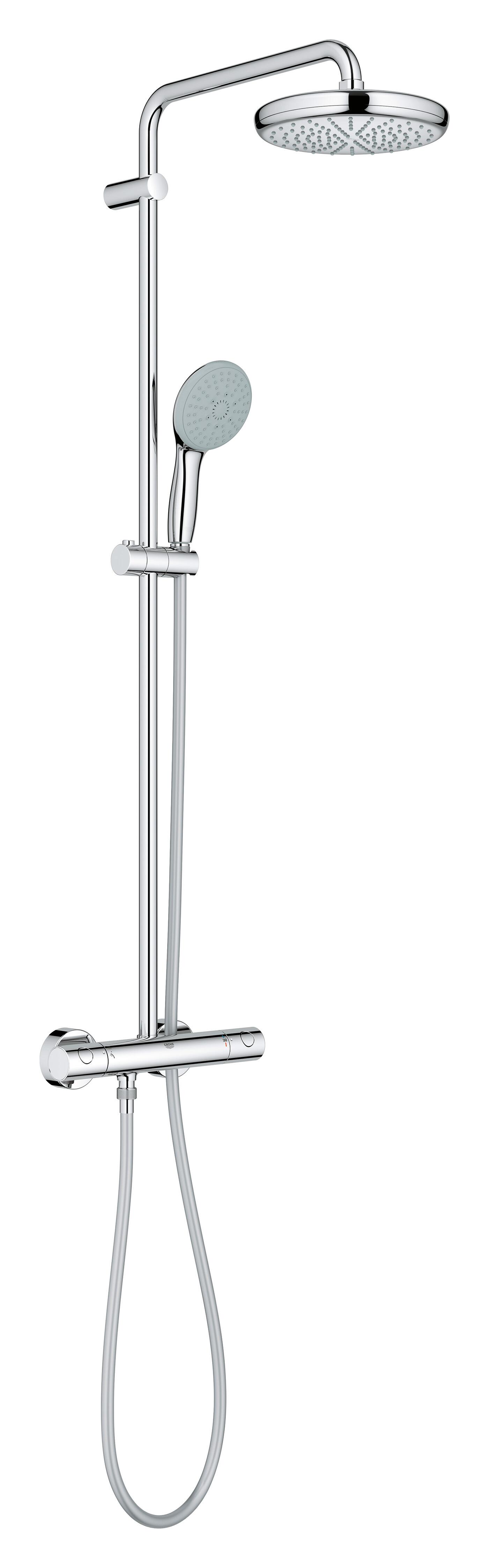 Conjunto de duche com torneira cromado Grohe Start Clova 210 - 12