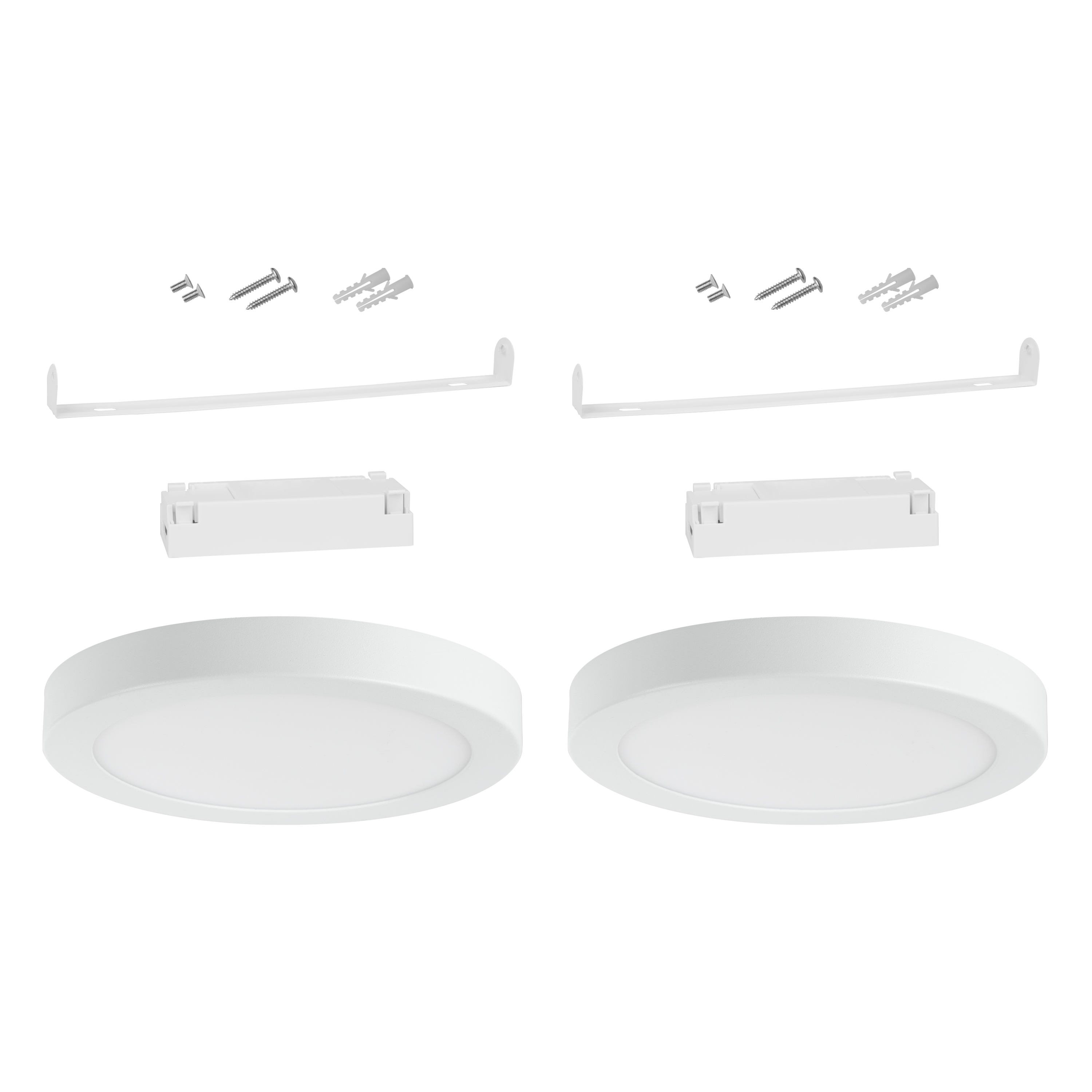 Candeeiro de teto com lâmpada interior LED 7cm branco - 9