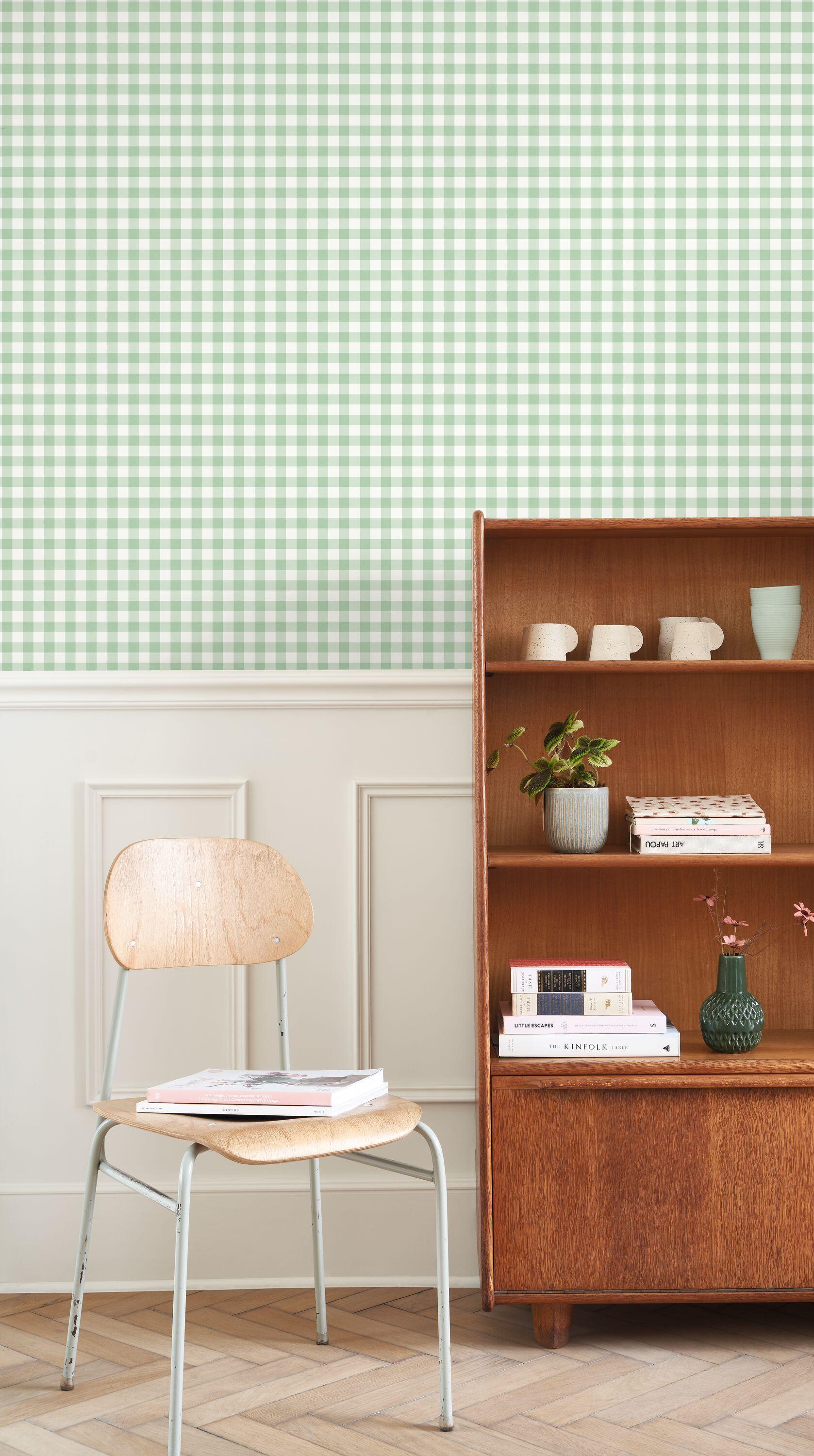 Papier Peint Vert Celadon