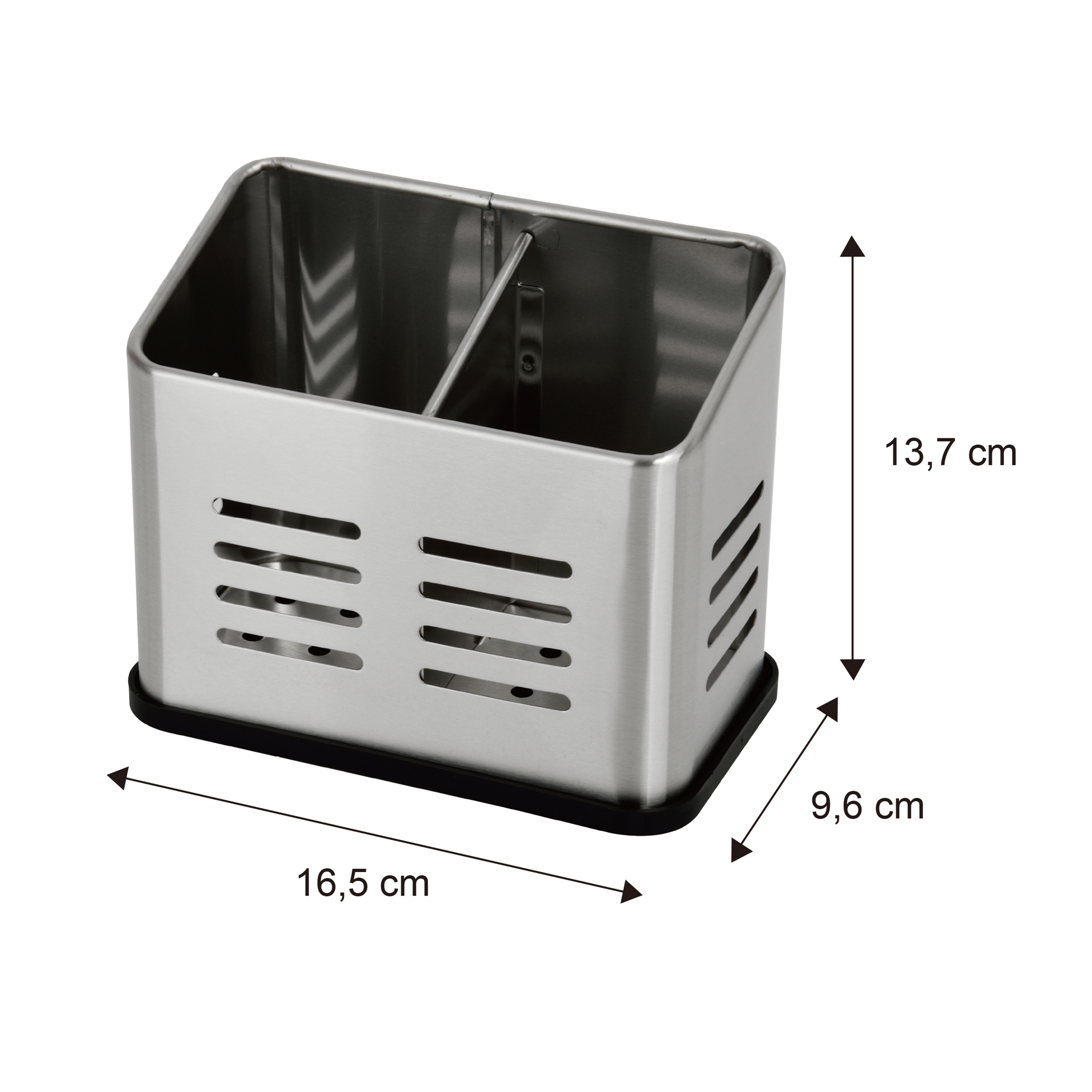 Cubertero escurridor con bandeja de acero DELINIA inox - 12