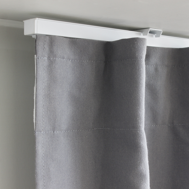 Kit de rail à rideaux aluminium Magleva 1L blanc, 150 cm