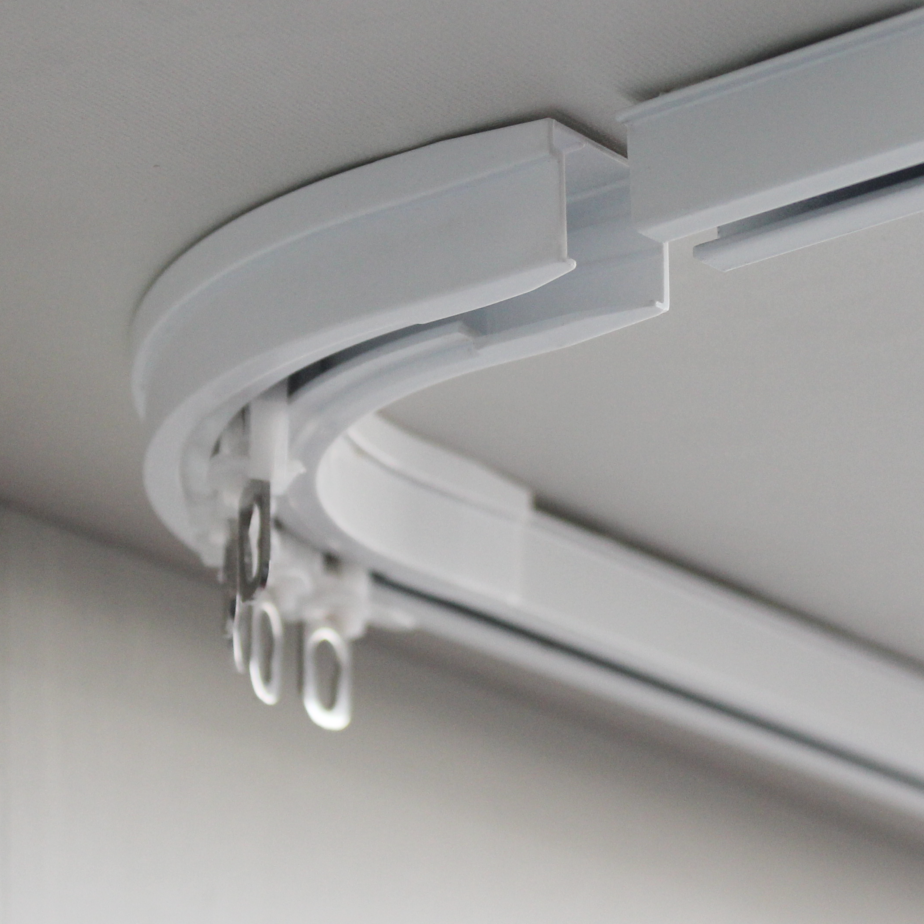 Giunto Connettore Curva Flessibile Per Binario Mono Fase - Bianco, Doppia Testa - Foto 8