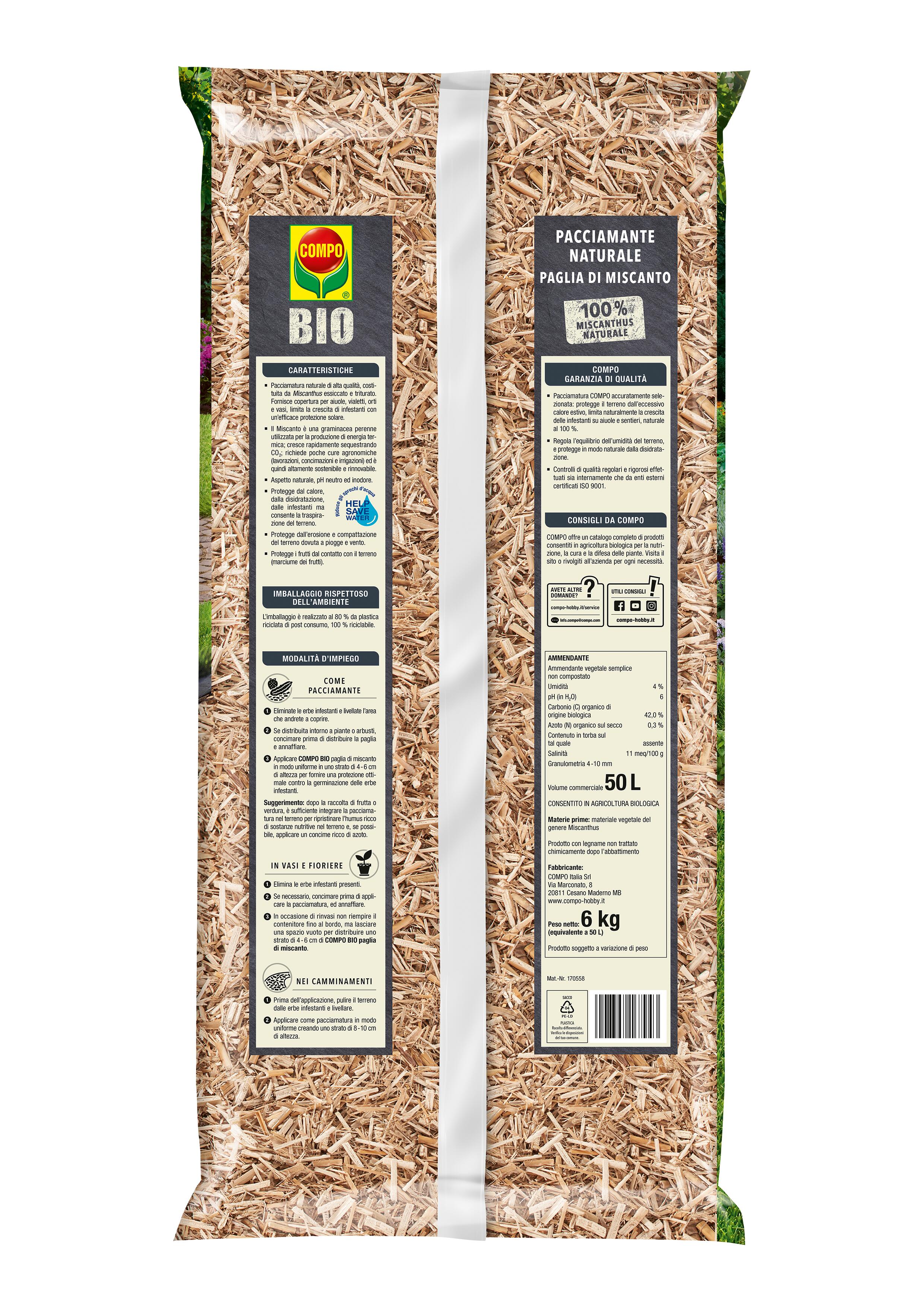 Terriccio COMPO BIO orto 50L - 2