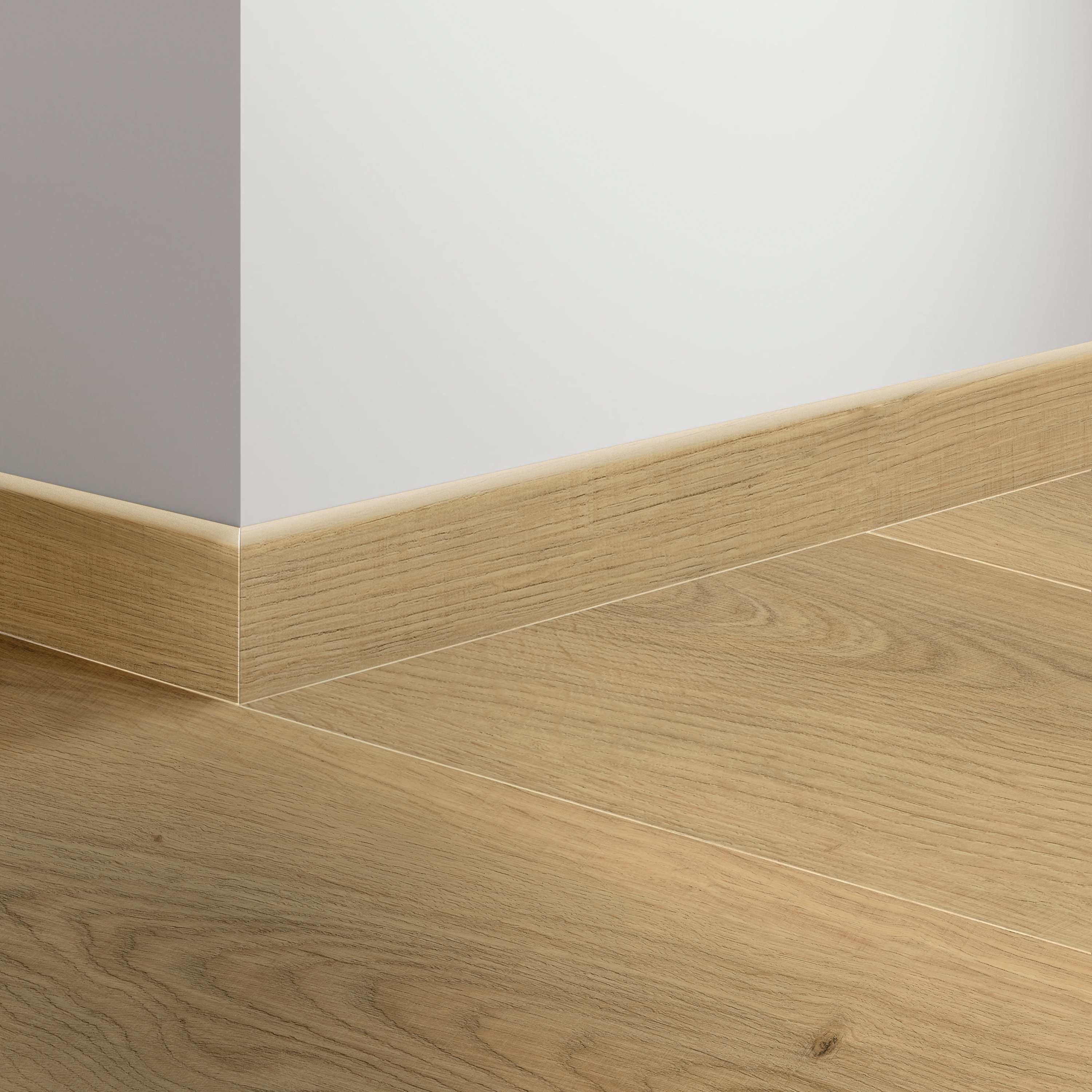 Pack de 2 rodapiés porcelánico 60x8 cm madera marrón artens
