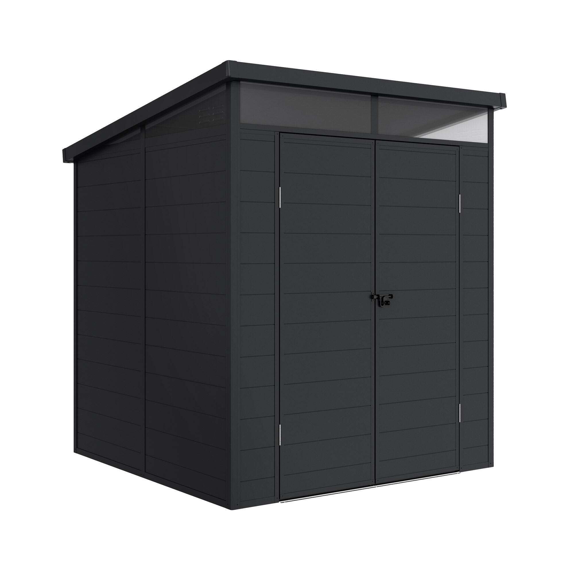 caseta de resina nova de 190x215x192 cm y 365 m2 con 10 mm espesor y doble puerta abatible hoggar