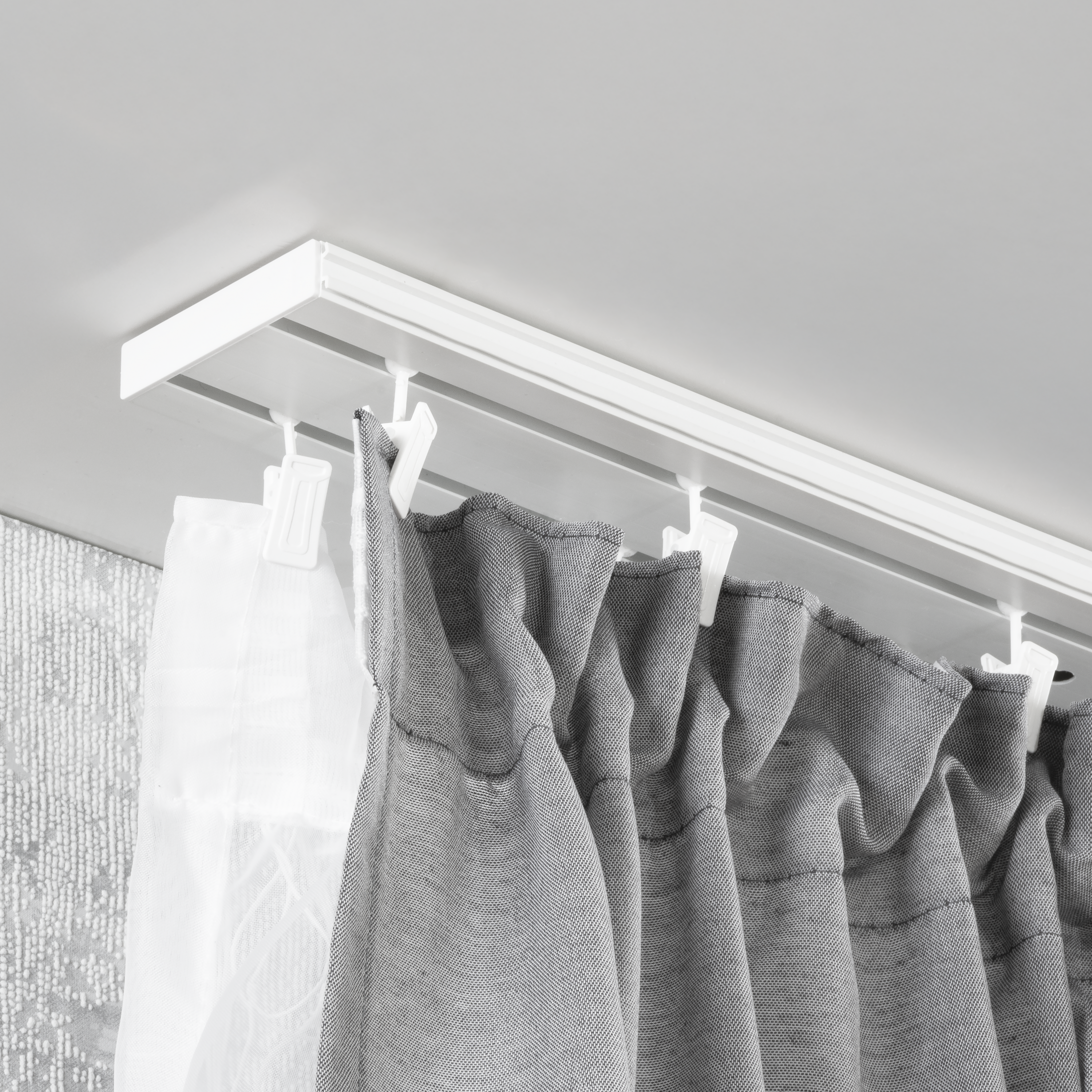 Podwójna szyna sufitowa PCV Drida 200 cm - 6