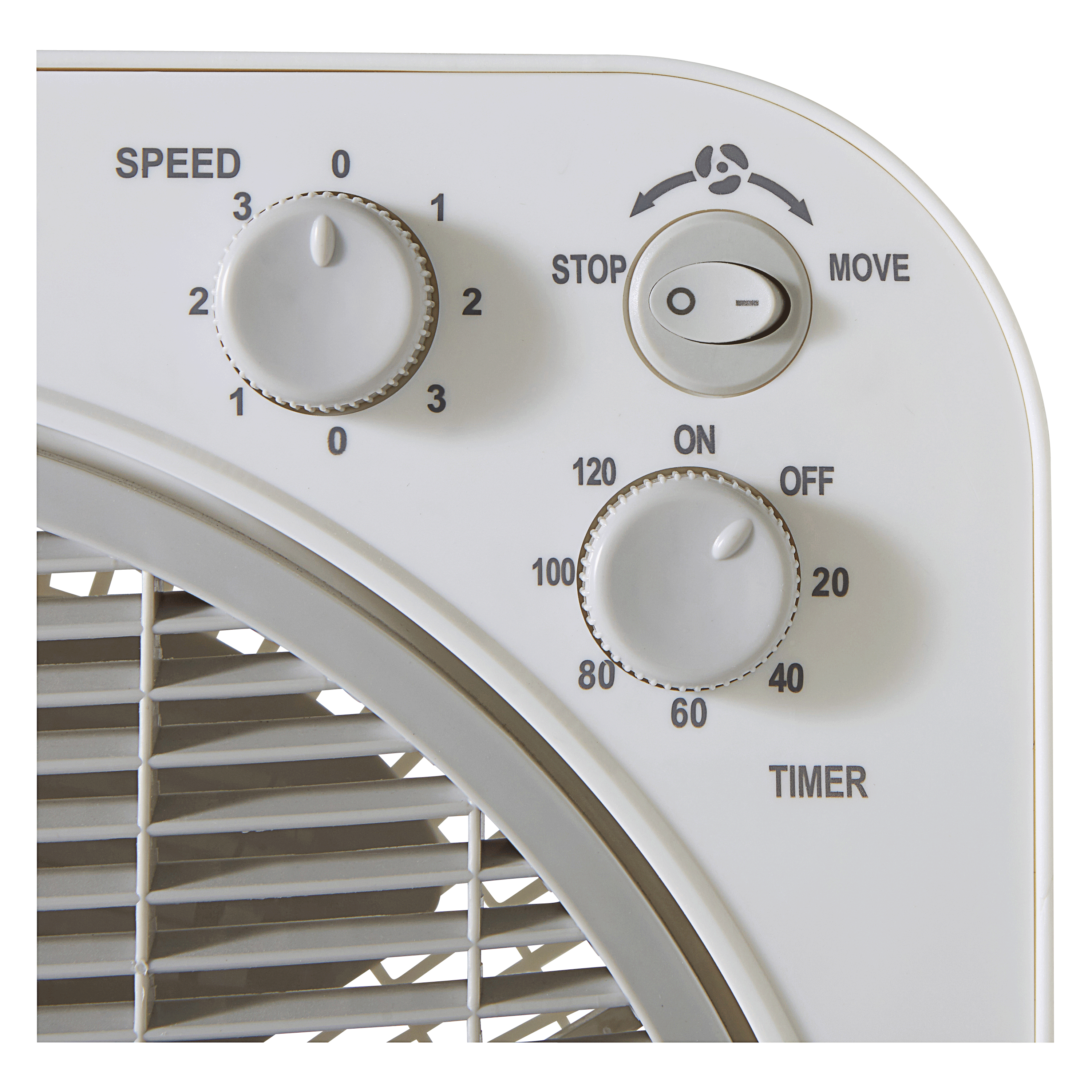 Ventilateur à poser, EQUATION, Box gris 40 W, D30 cm - 6