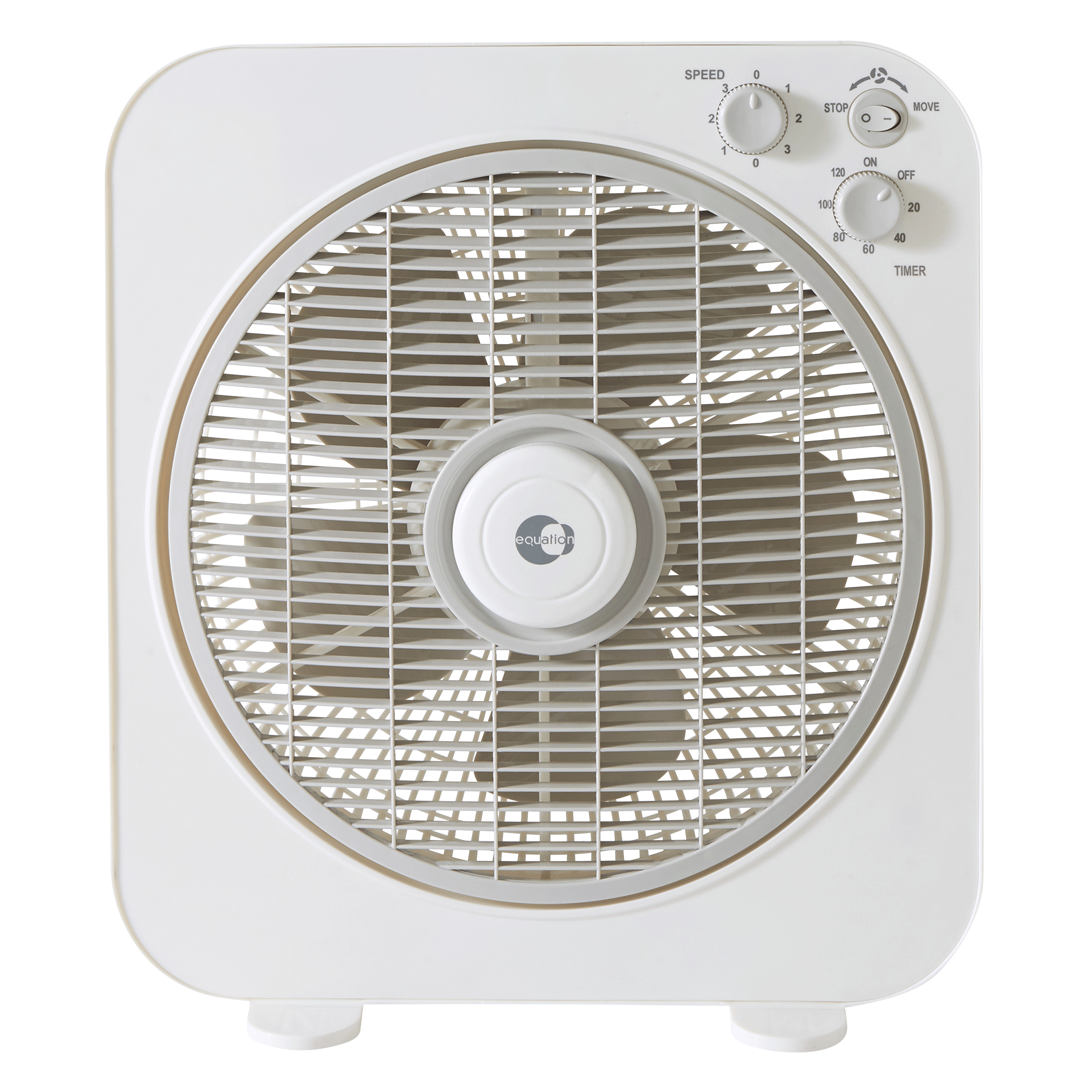 Ventilateur à poser, EQUATION, Box gris 40 W, D30 cm - 4