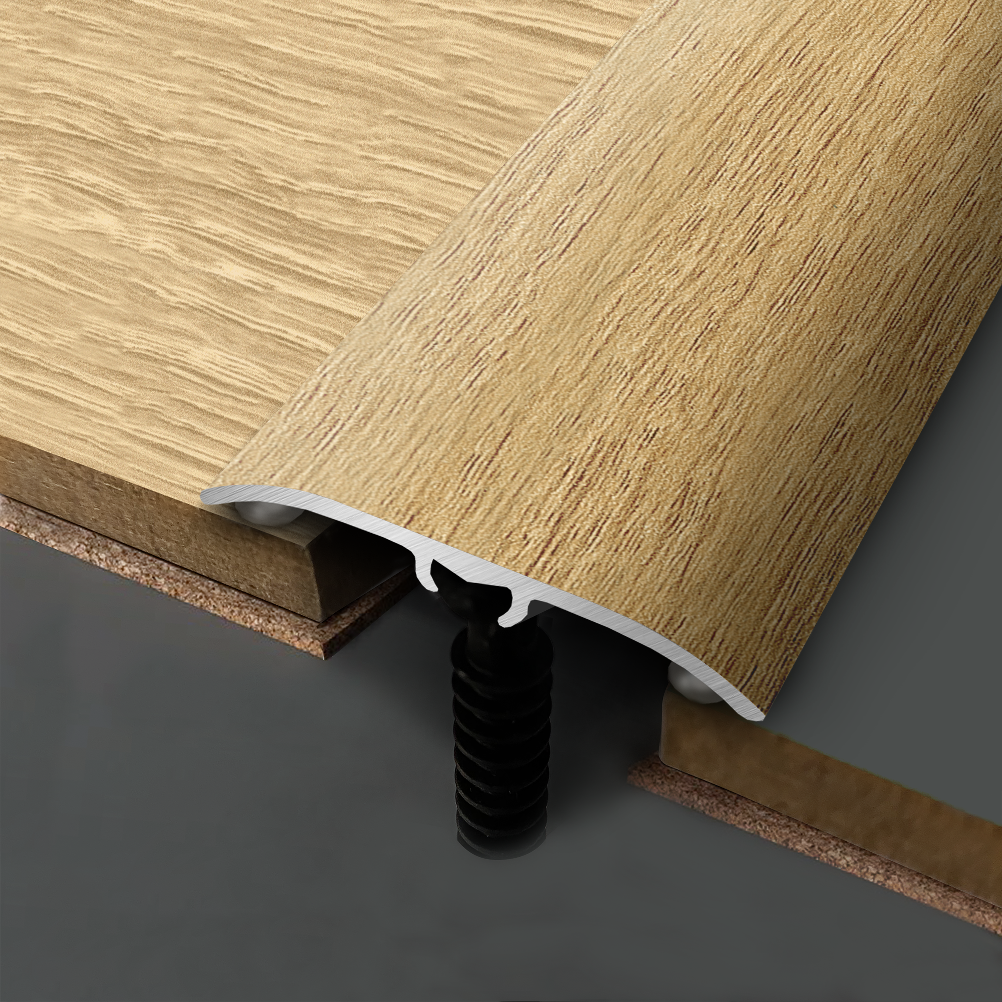 Barre de seuil 4 en 1 alu décor 13 à fixer, l.4.7 cm x L.93 cm ARTENS - 3