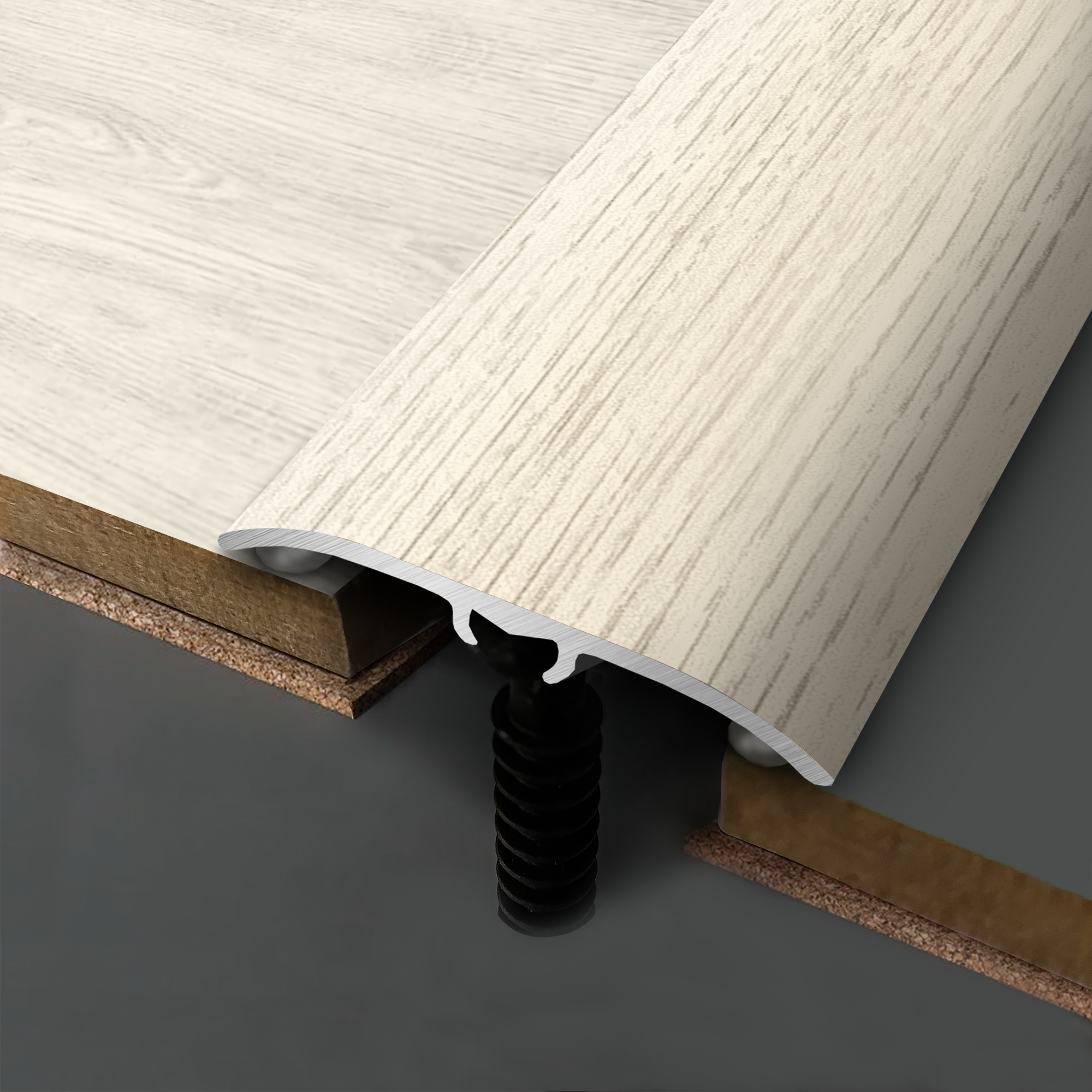 Barre de seuil 4 en 1 alu décor 42 à fixer, l.3.7 cm x L.83 cm ARTENS - 4