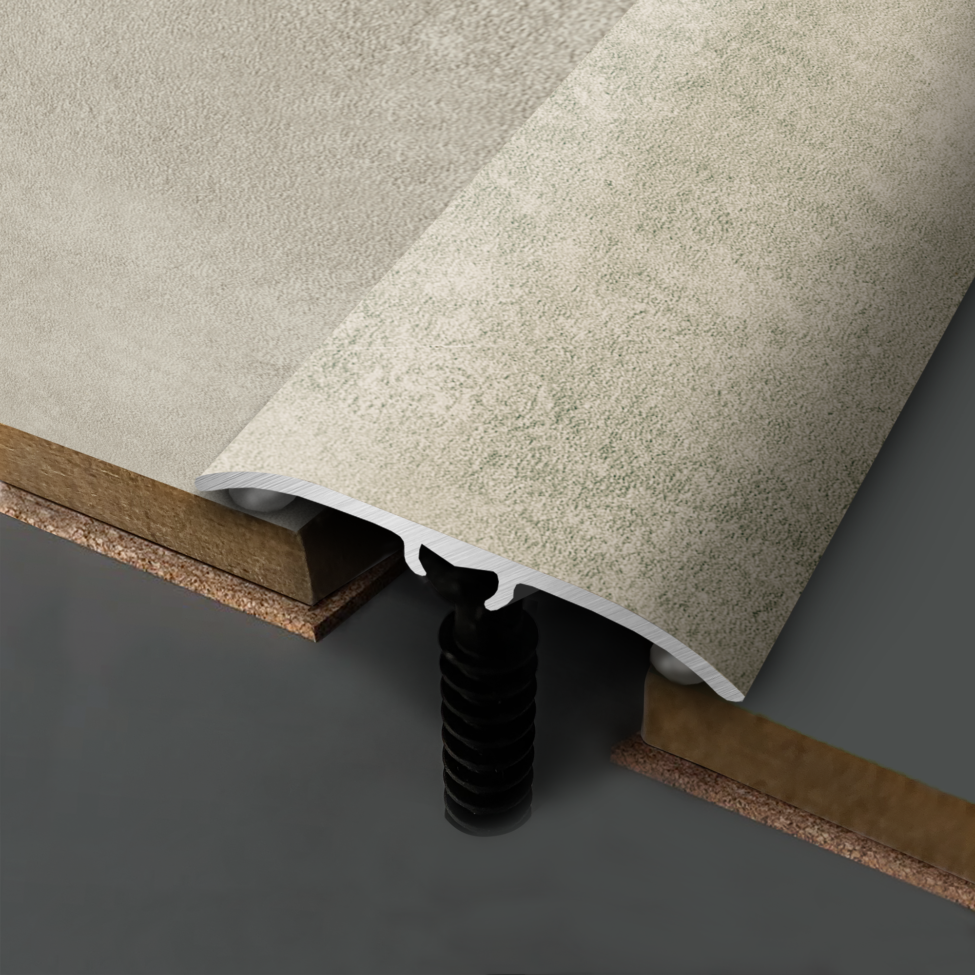 Barre de seuil 4 en 1 alu décor 53 à fixer, l.3.7 cm x L.83 cm ARTENS - 4