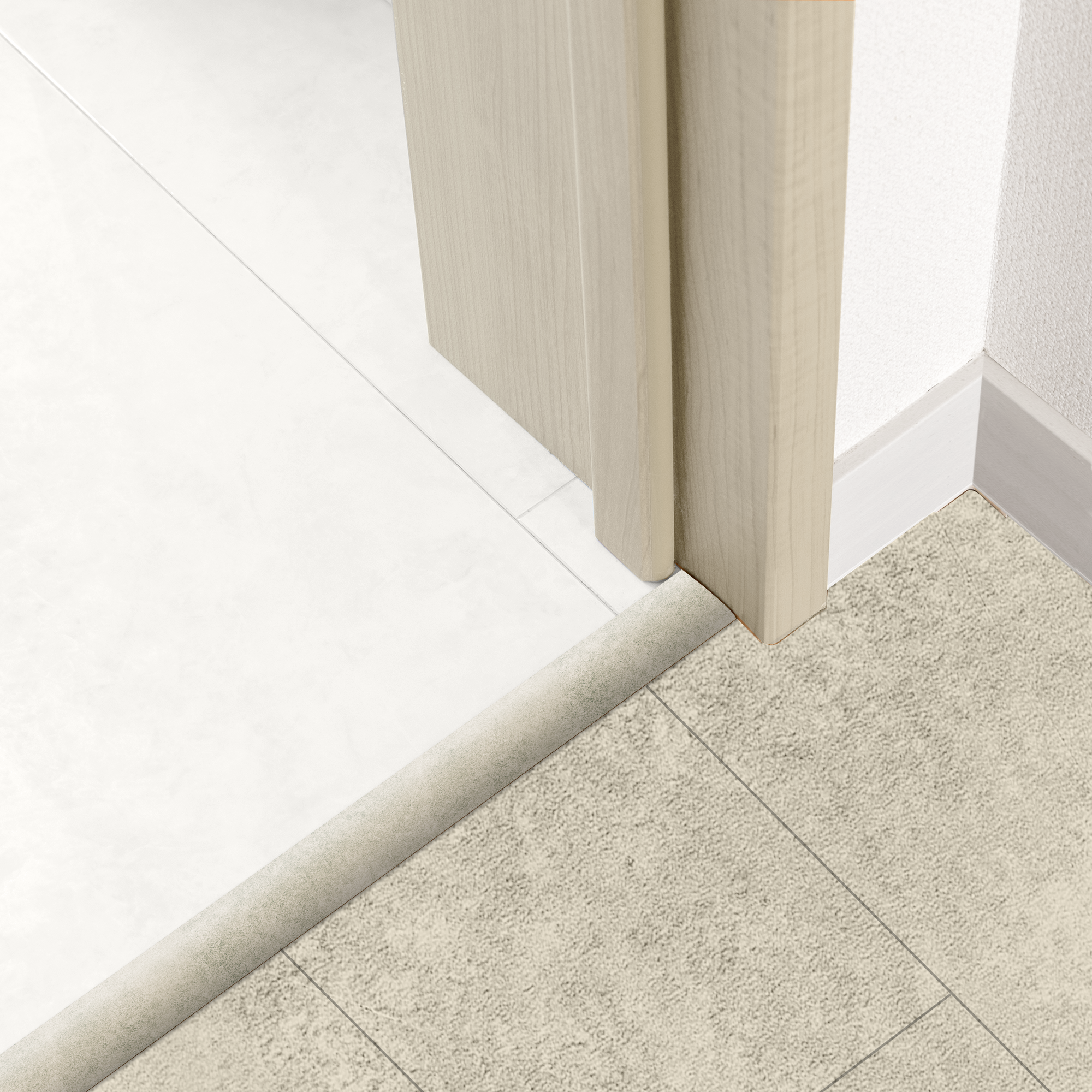 Barre de seuil 4 en 1 alu décor 53 à fixer, l.3.7 cm x L.83 cm ARTENS - 3