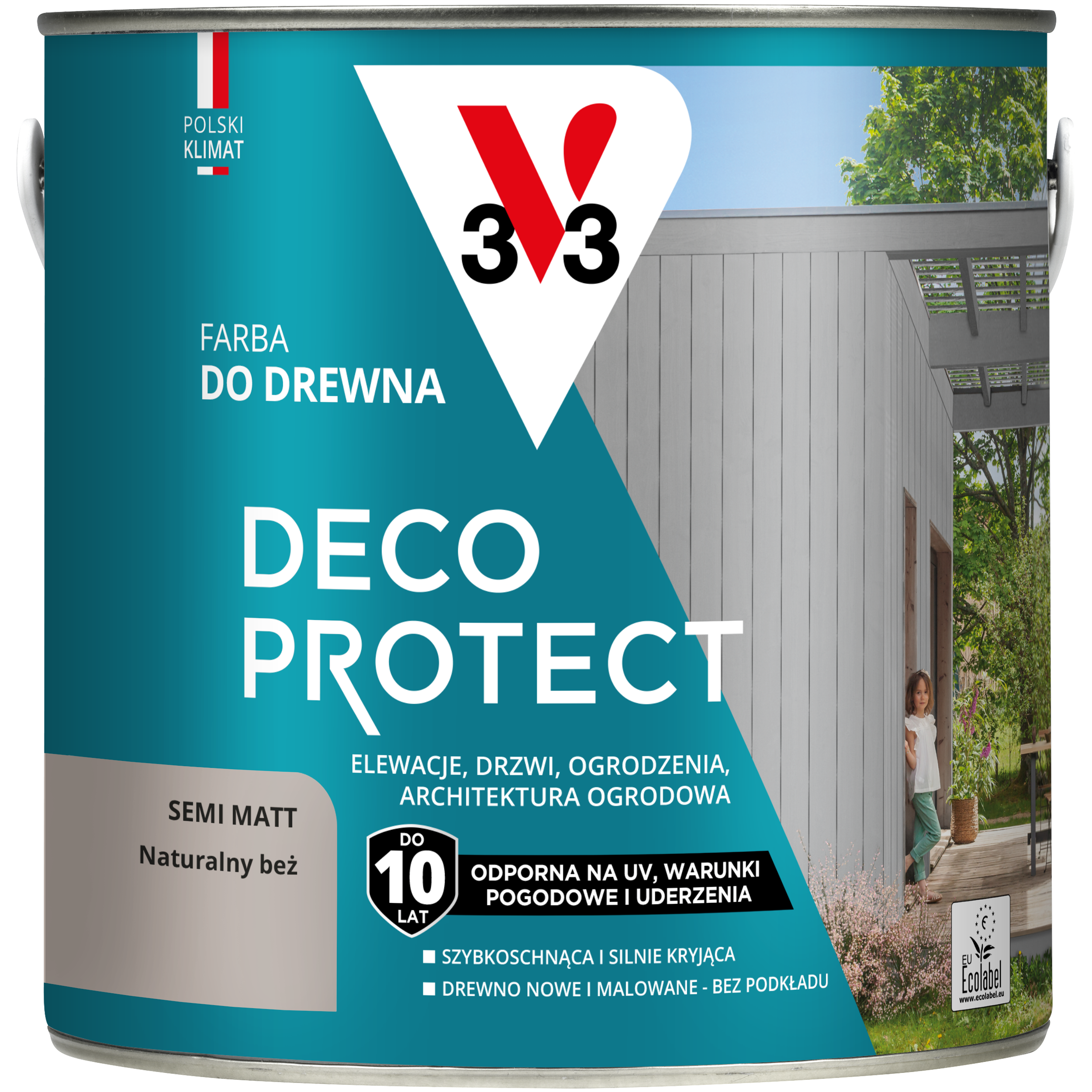 Farba do drewna deco protect naturalny bez 2 l v33 93830798