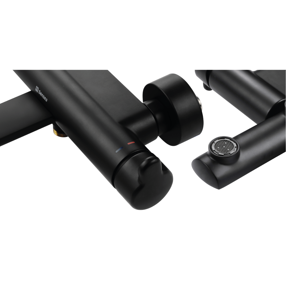 Grifo de bañera monomando SENSEA Easy negro mate - 10