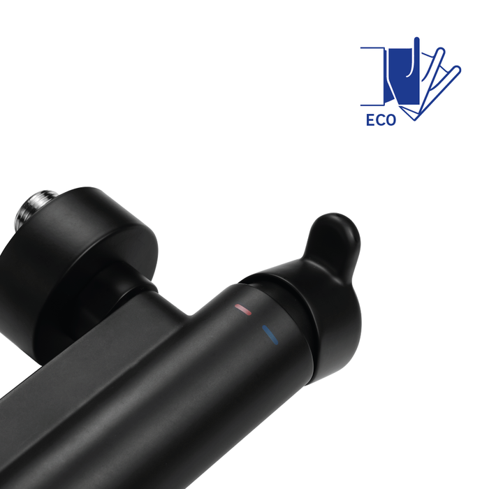 Mezclador de ducha Eco Water Easy Sensea negro