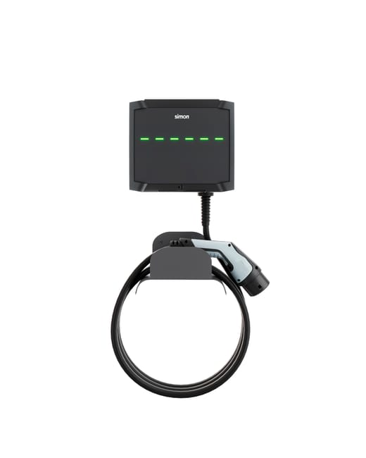 CARGADOR VEHICULO ELECTRICO MONOFASICO 7.4KW SIMON - 1