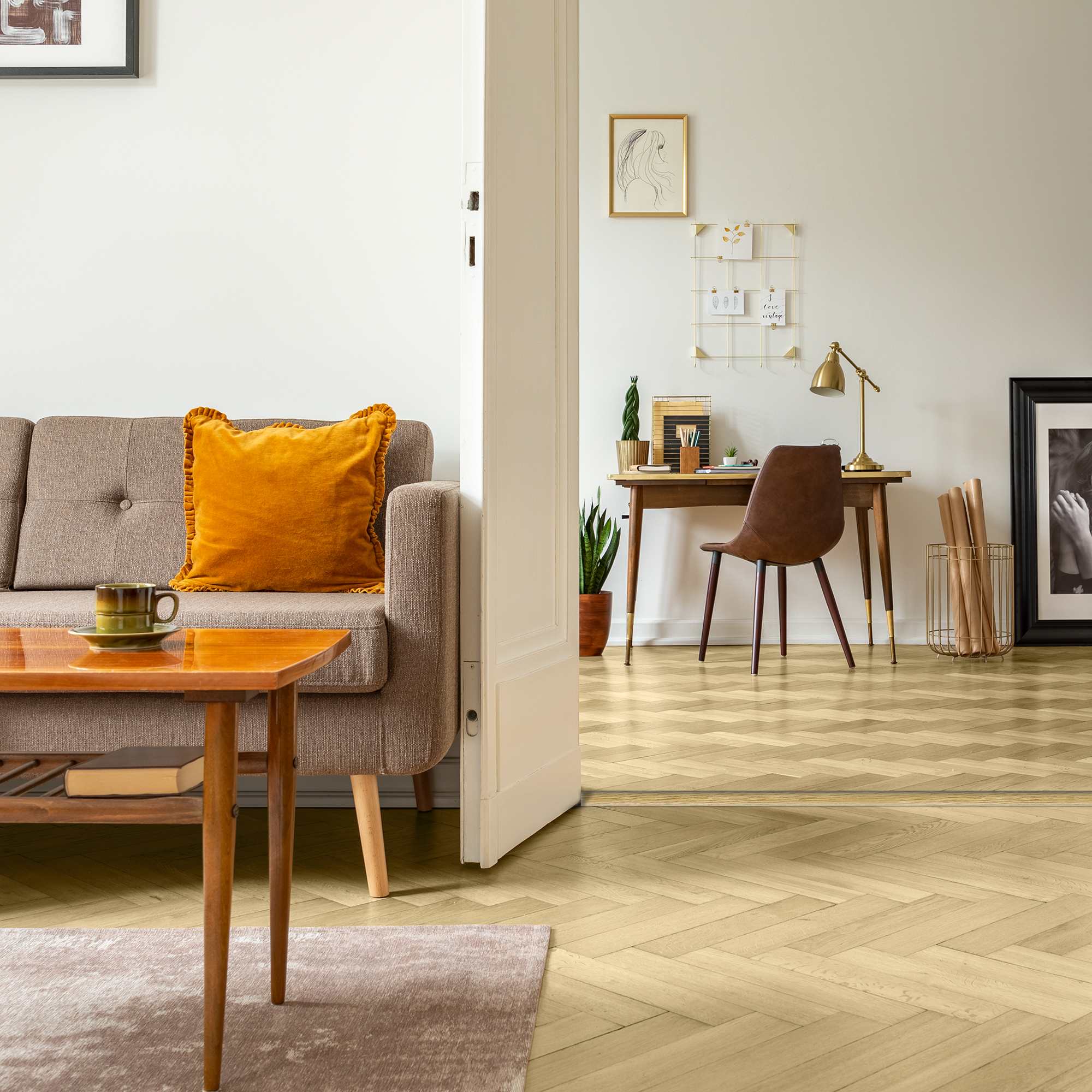 Barre de seuil 4 en 1 alu décor 120 à fixer, l.4.7 cm x L.93 cm ARTENS - 2