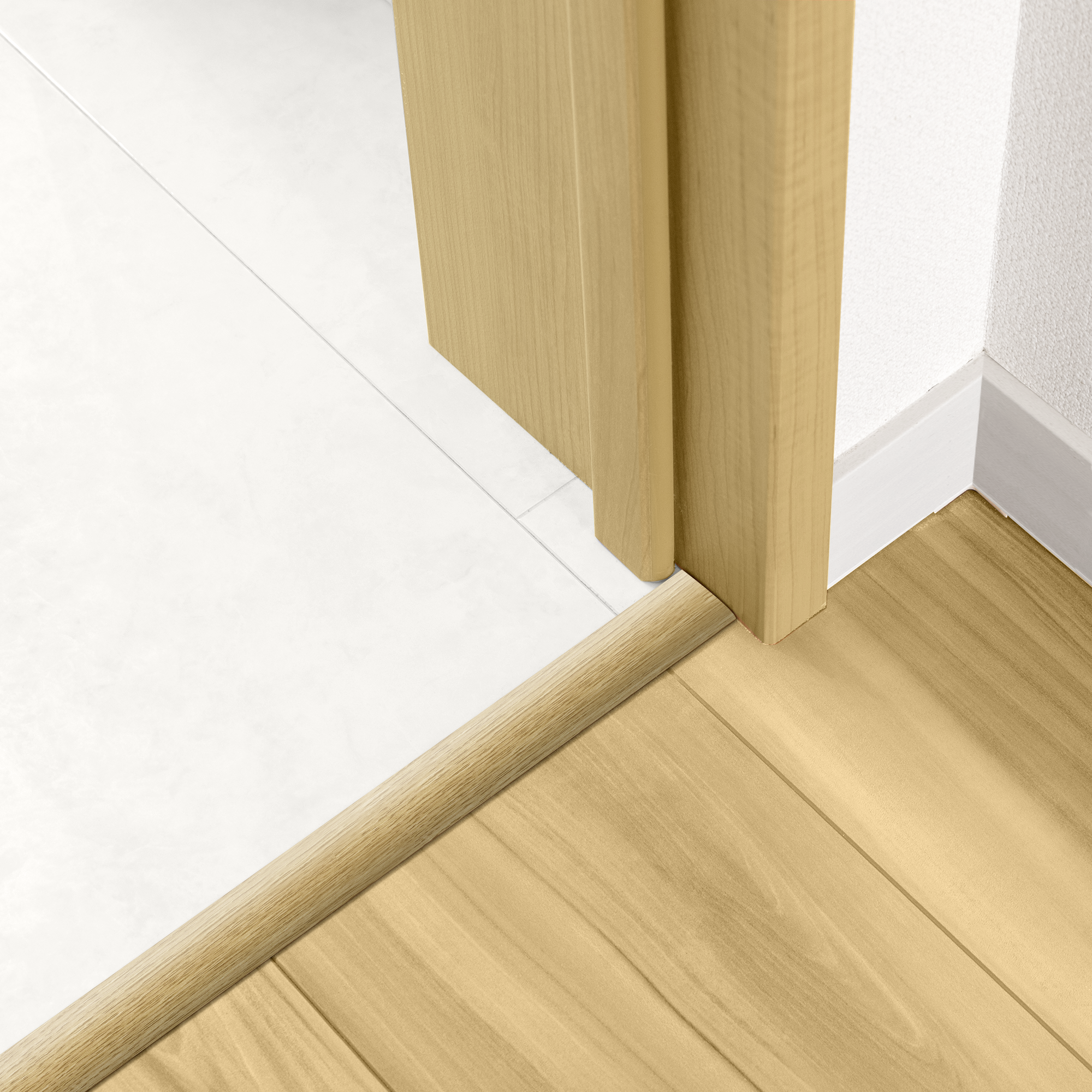 Barre de seuil 4 en 1 alu décor 120 à fixer, l.4.7 cm x L.93 cm ARTENS - 3