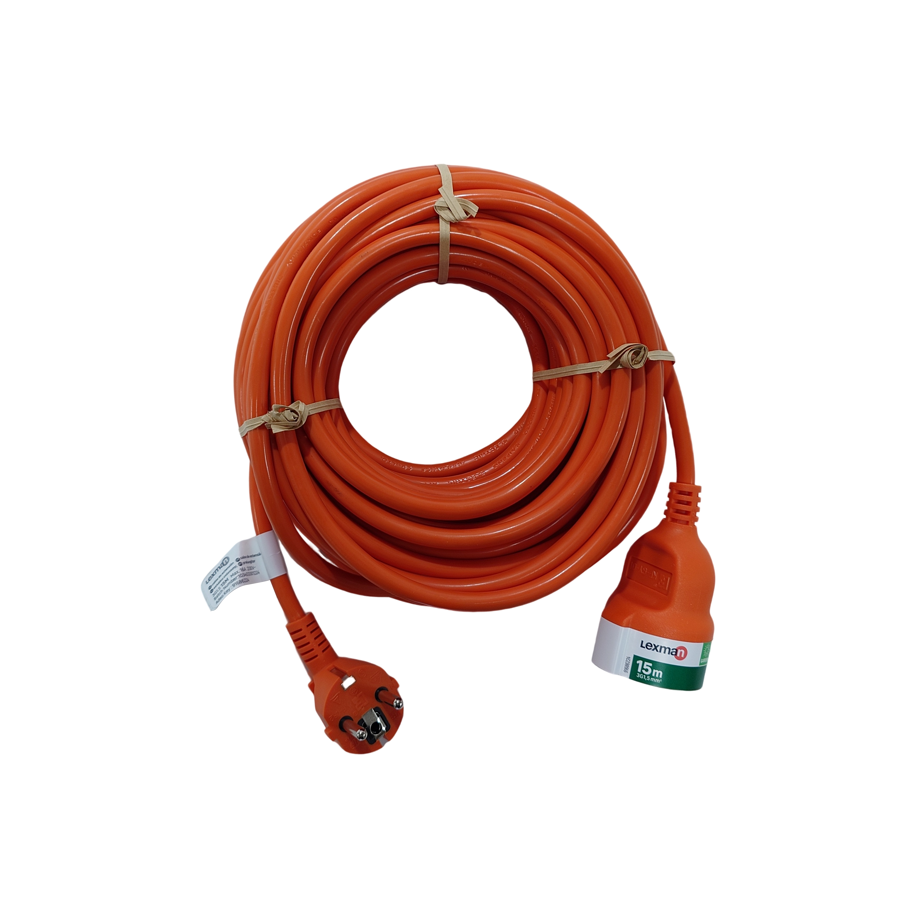 Prolongador LEXMAN H05VV-F 15M 16A naranja - 6