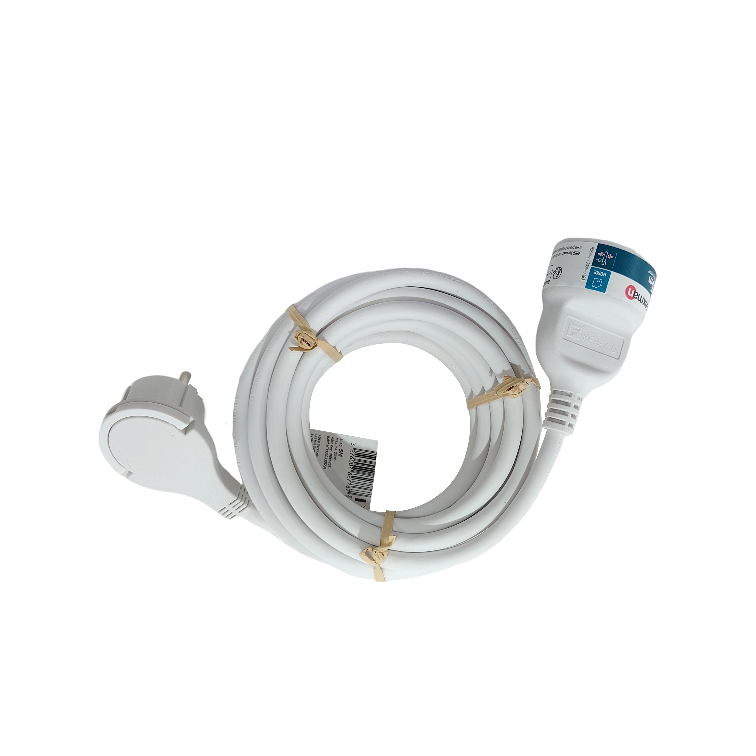 Rallonge avec terre L.5 m H05VV-F 3G1.5 mm², LEXMAN - 7