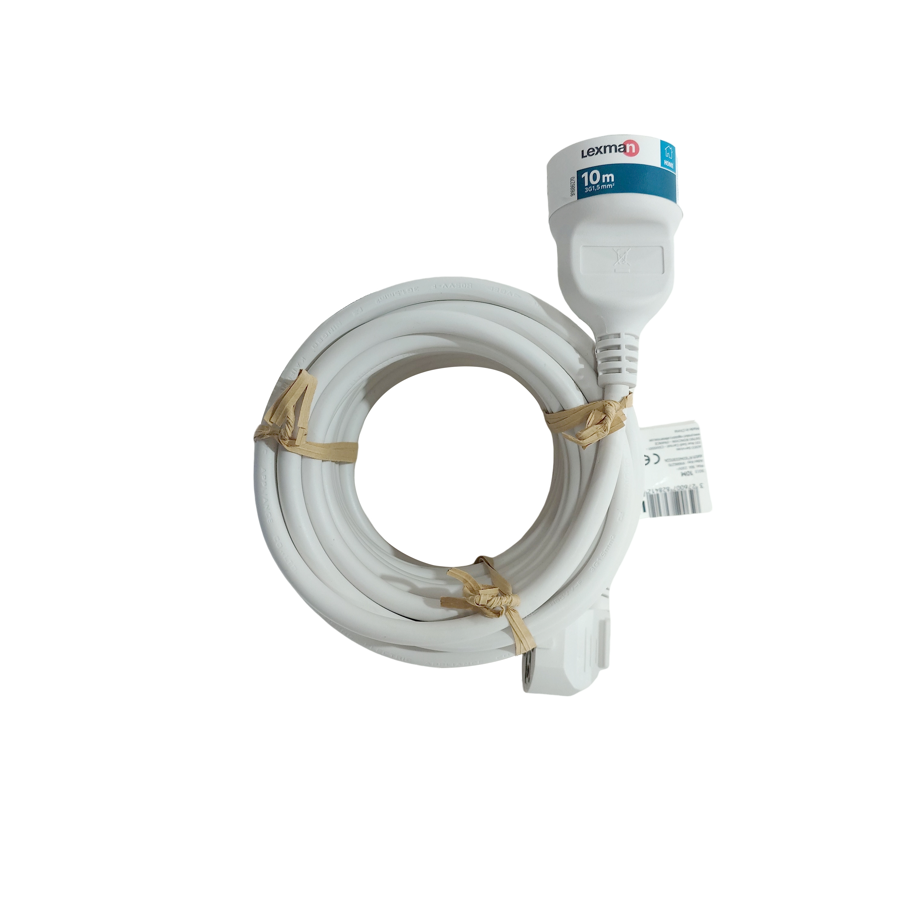 Rallonge avec terre L.10 m H05VV-F 3G1.5 mm², LEXMAN - 2