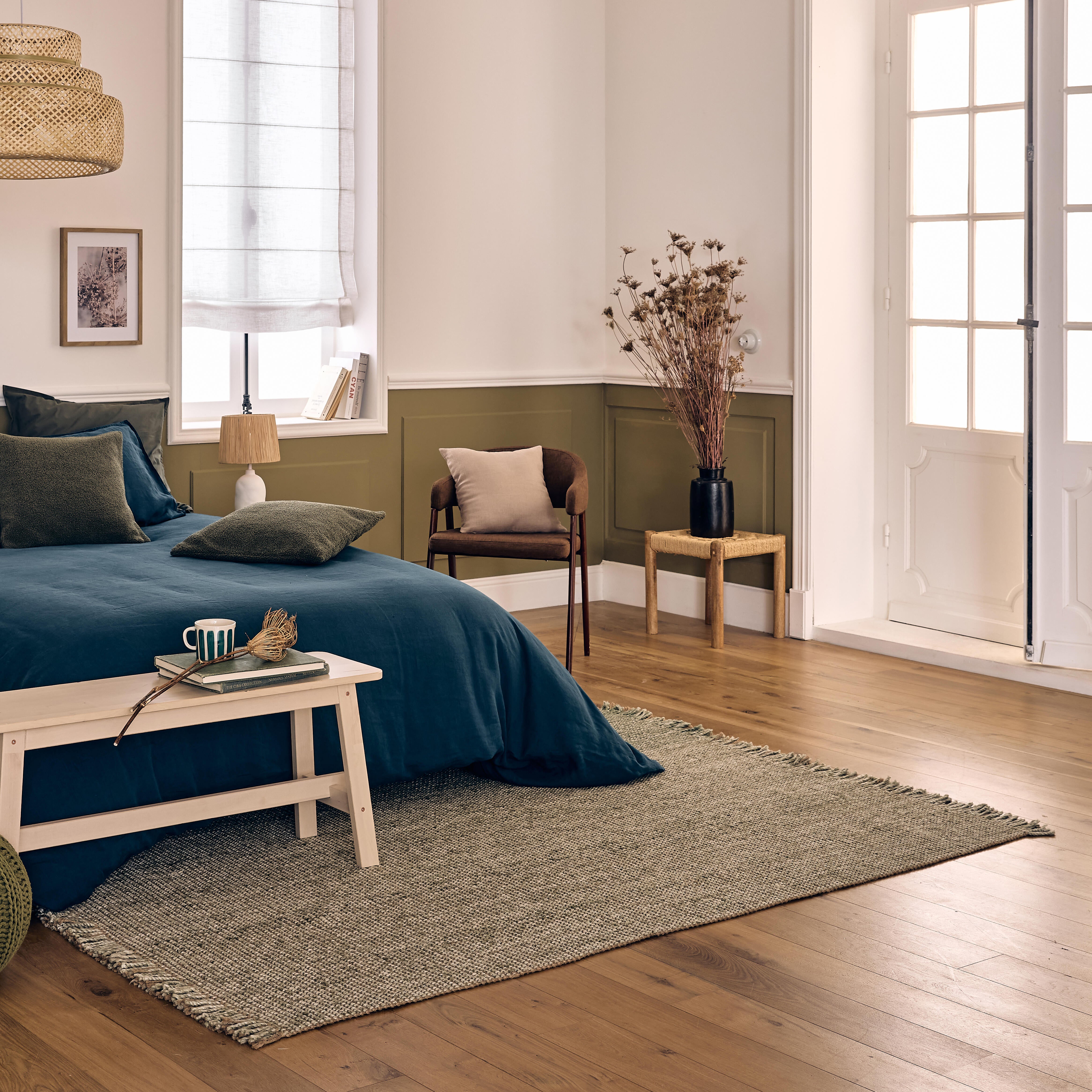 Lampa stołowa Bomoa biała raffia E27 Inspire - 4