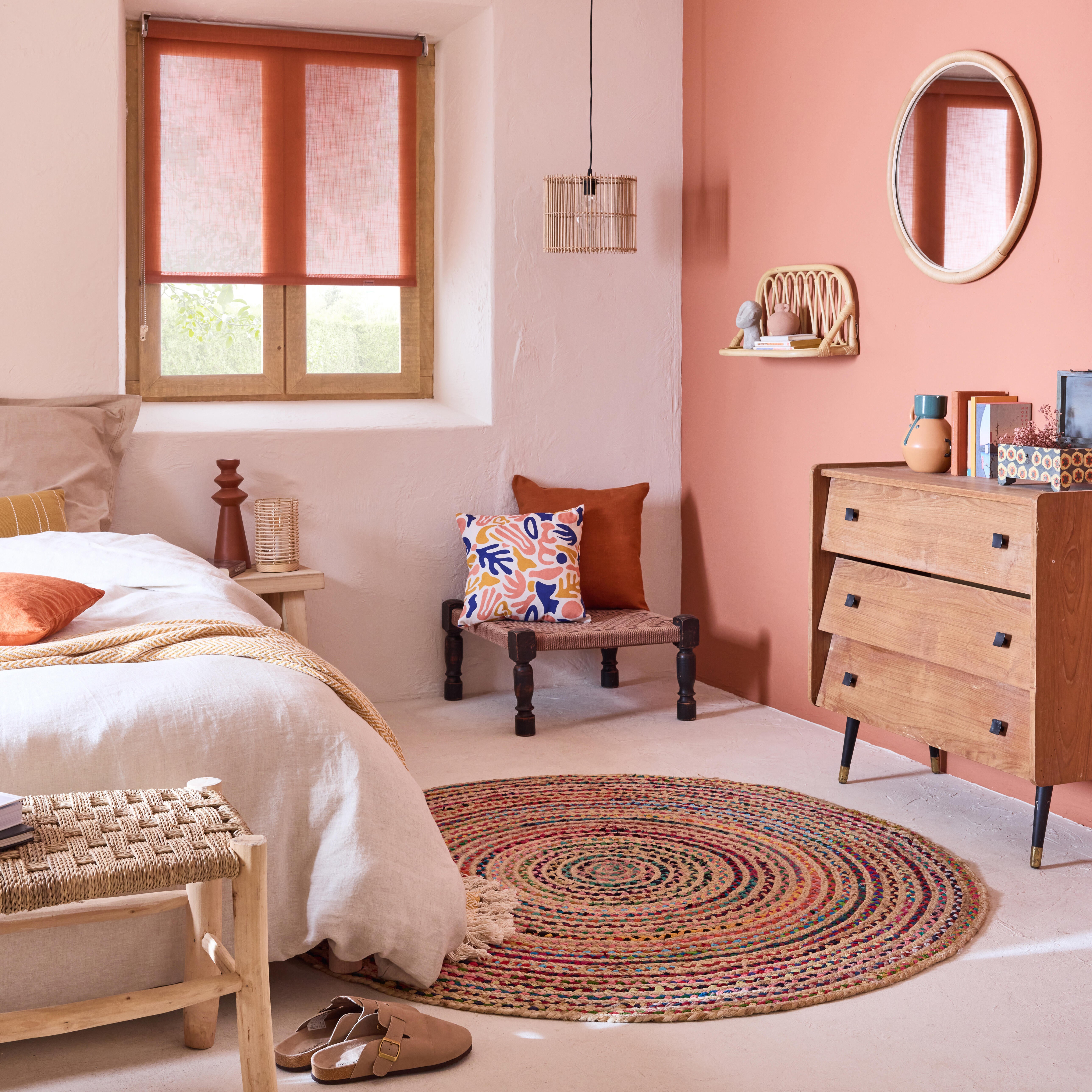 Espelho decorativo com moldura Rattan 58x58 cm - 3