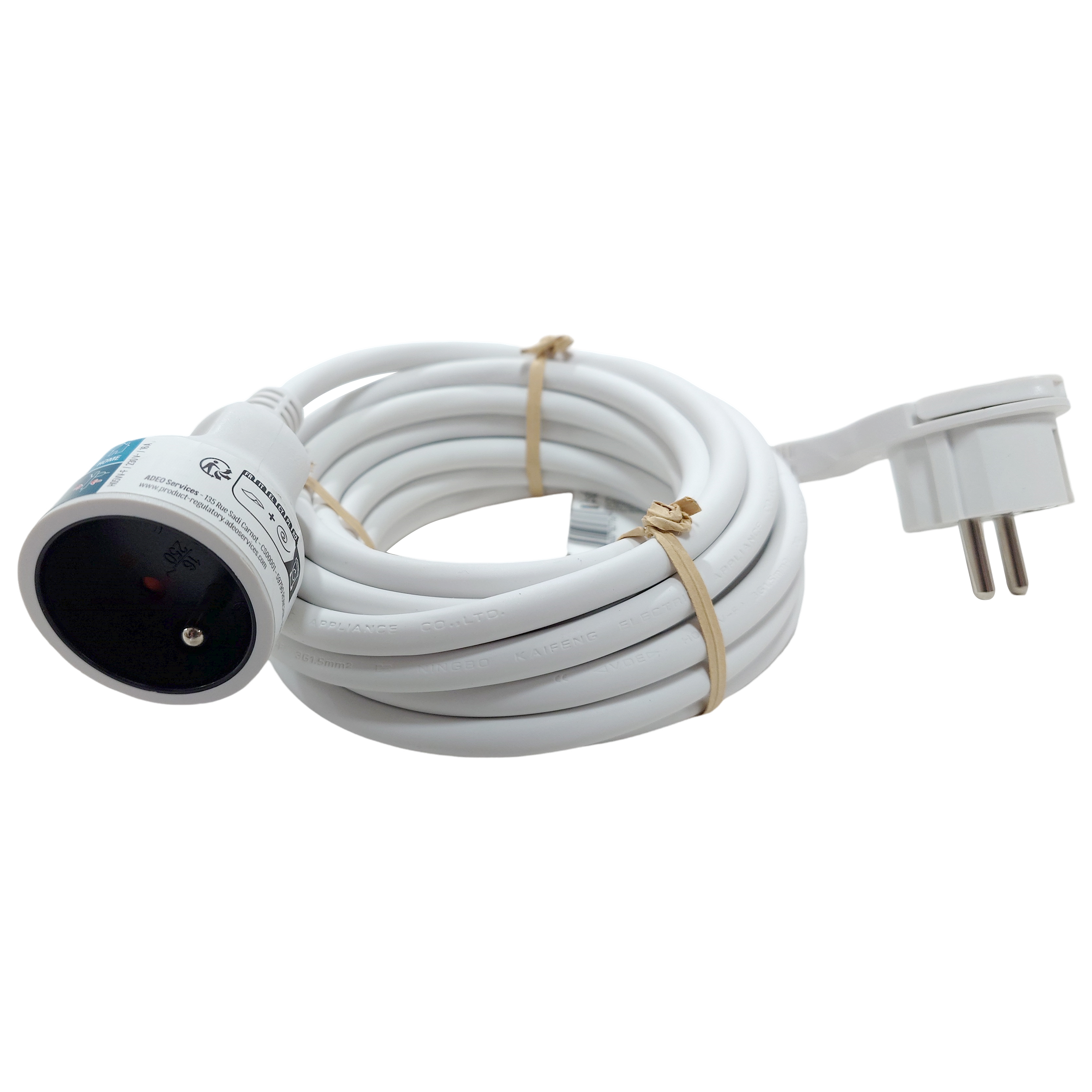 Rallonge avec terre L.5 m H05VV-F 3G1.5 mm², LEXMAN - 2