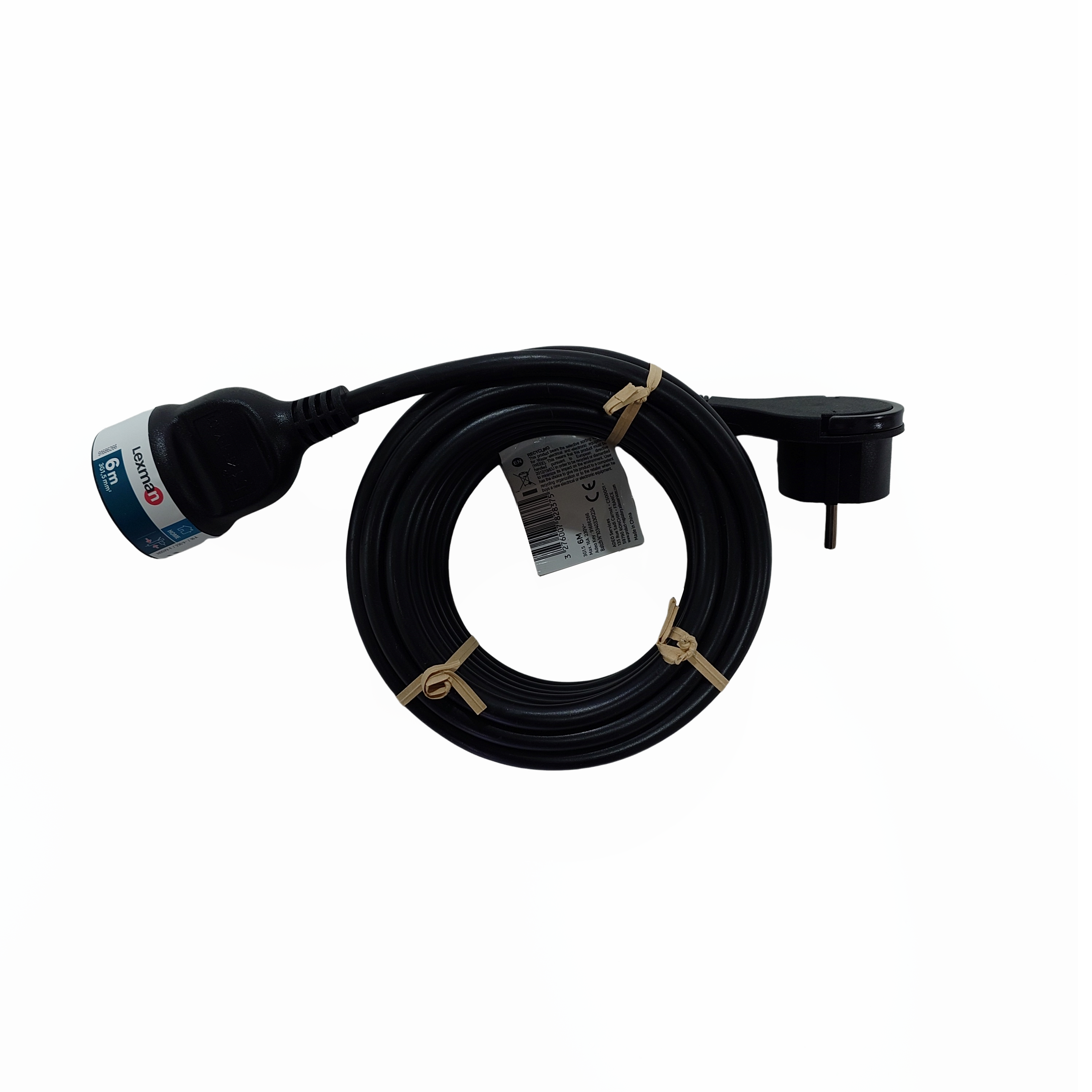Rallonge avec terre L.6 m H05VV-F 3G1.5 mm², LEXMAN - 4