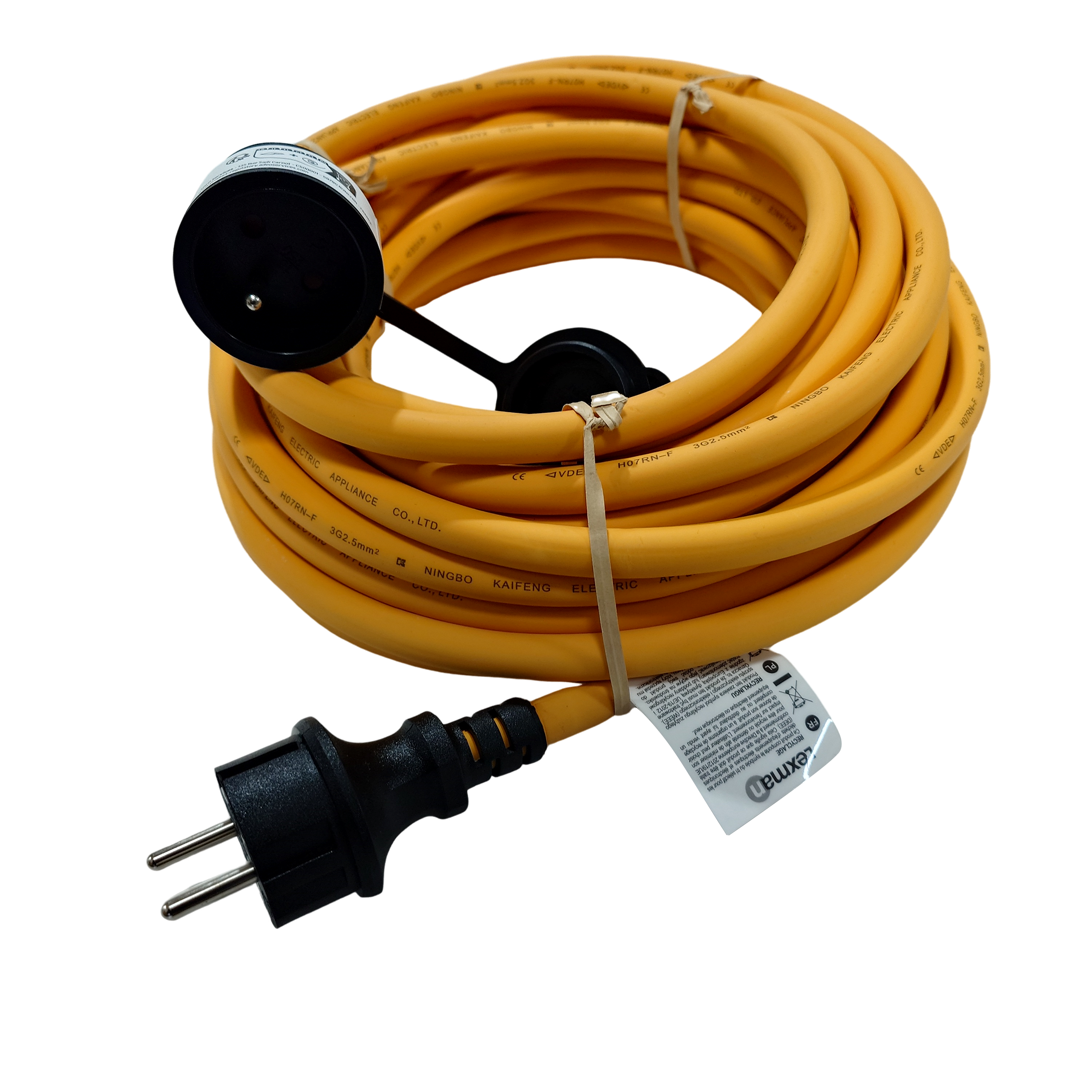 Rallonge avec terre L.10 m H07RN-F 3G2.5 mm², LEXMAN - 4