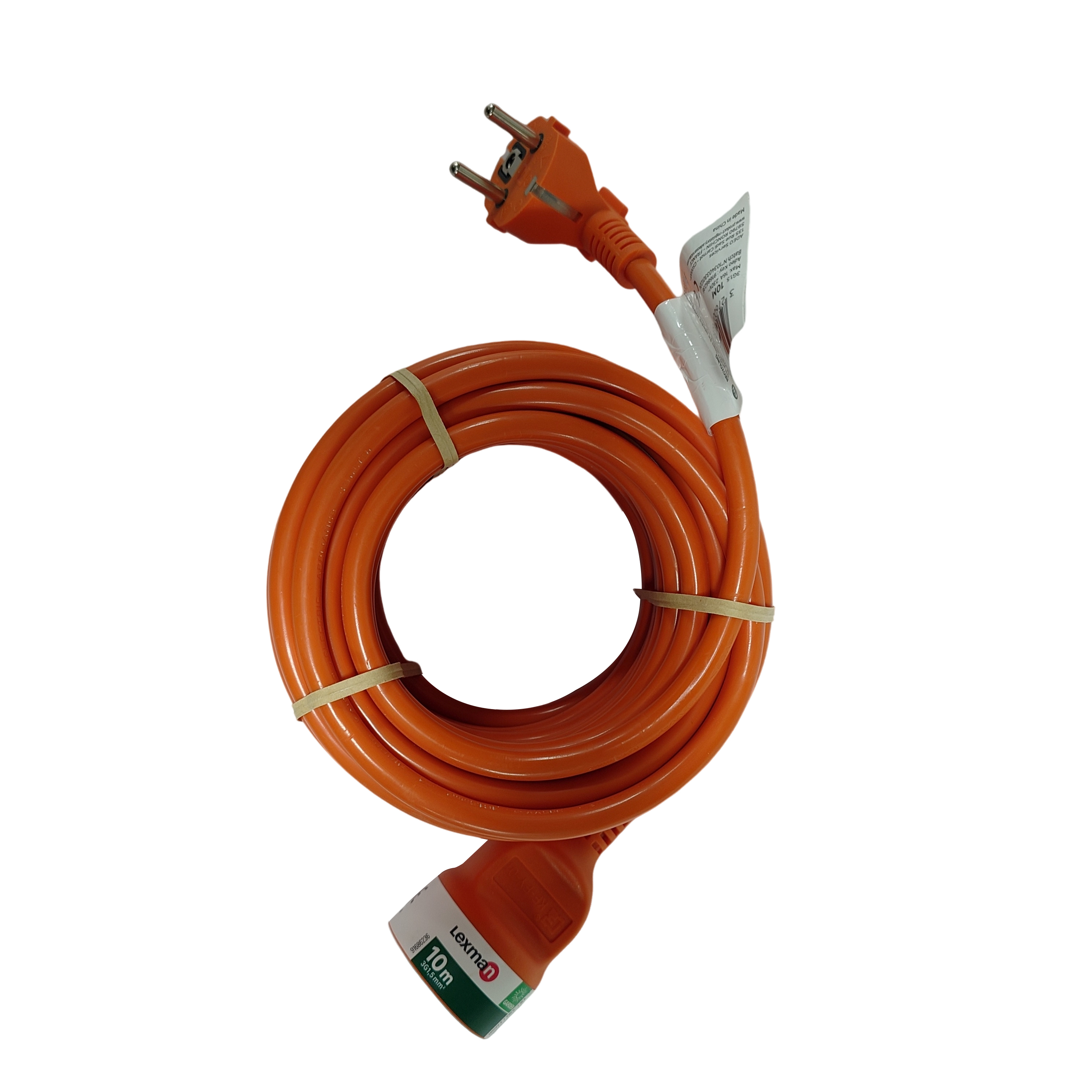 Rallonge avec terre L.10 m H05VV-F 3G1.5 mm², LEXMAN - 4