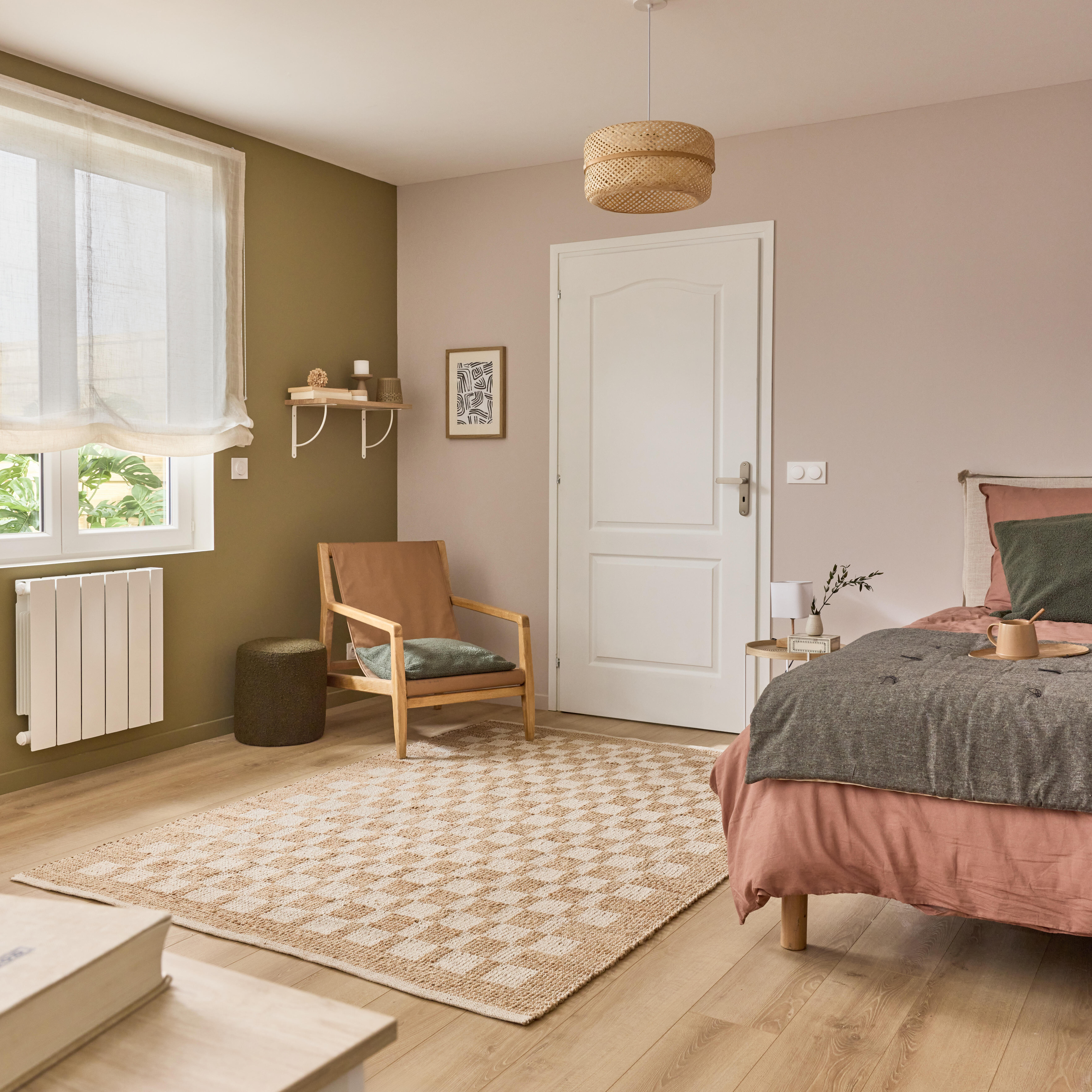 Estante mural SPACEO roble macizo 600X260X18 mm - 2