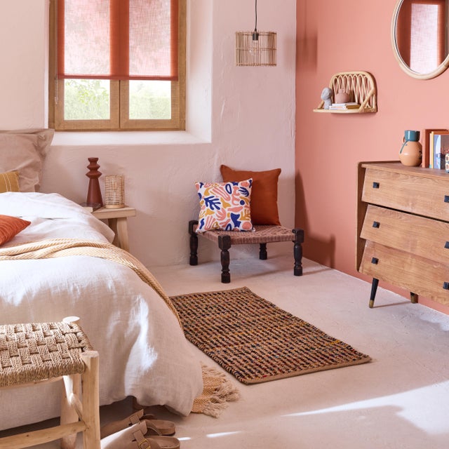 Descente de lit intérieur coton, l.60 x L.120 cm