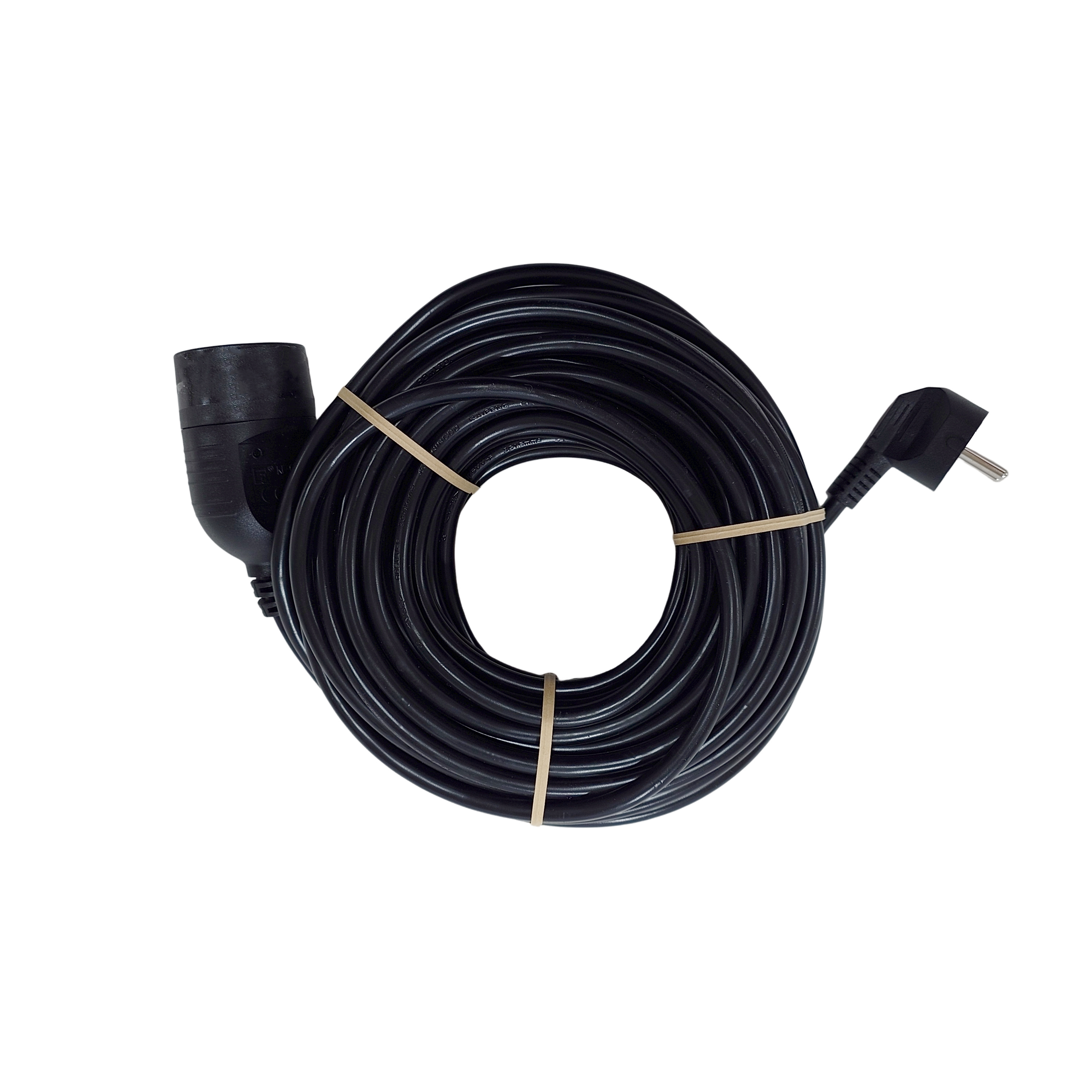 Prolongador com interruptor LEXMAN H05VV-F 3G1.5 16A 20M Preto - 3