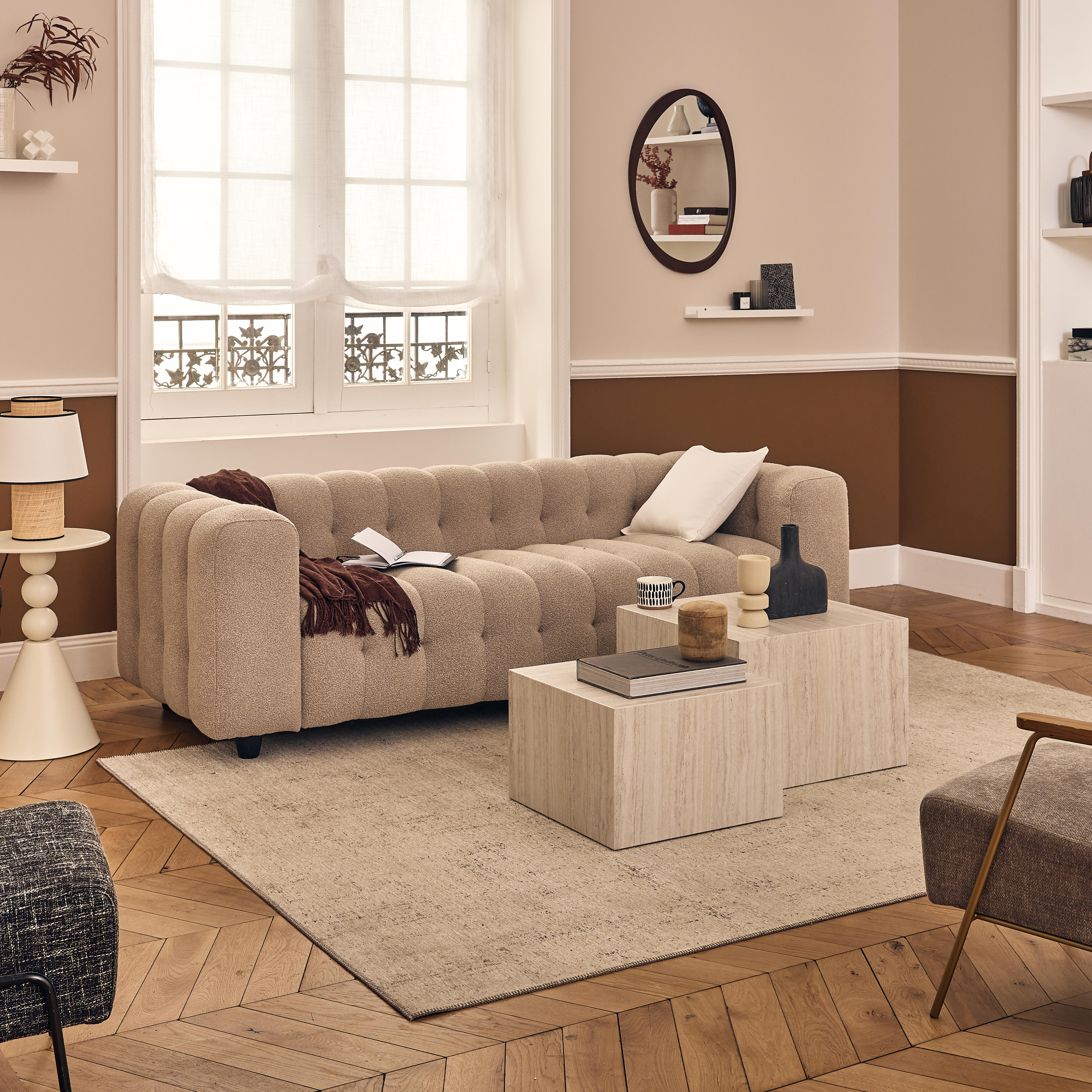 Prateleira de fixação invisível para fotos de 60x10x3cm branca - 4