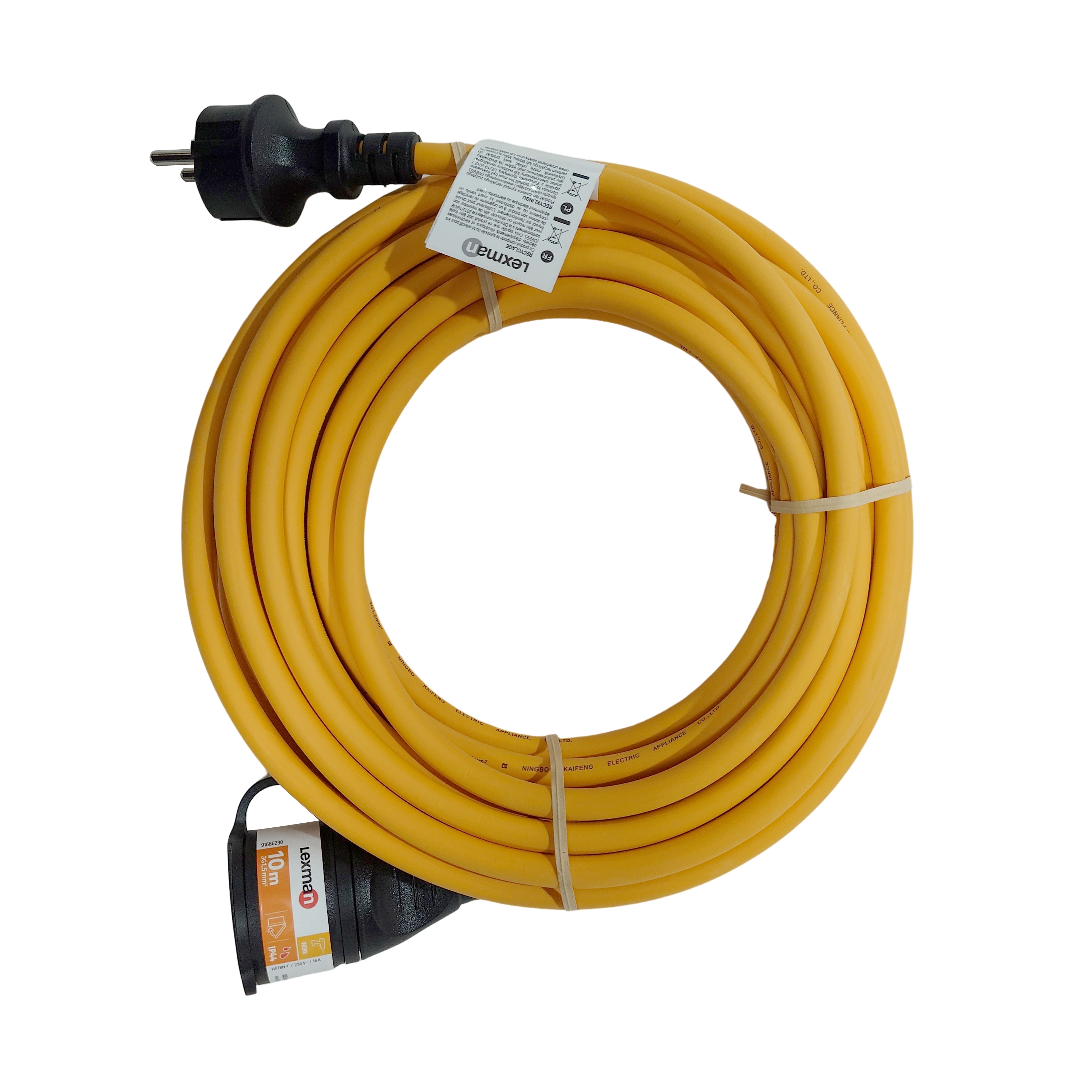 Rallonge avec terre L.10 m H07RN-F 3G1.5 mm², LEXMAN - 5