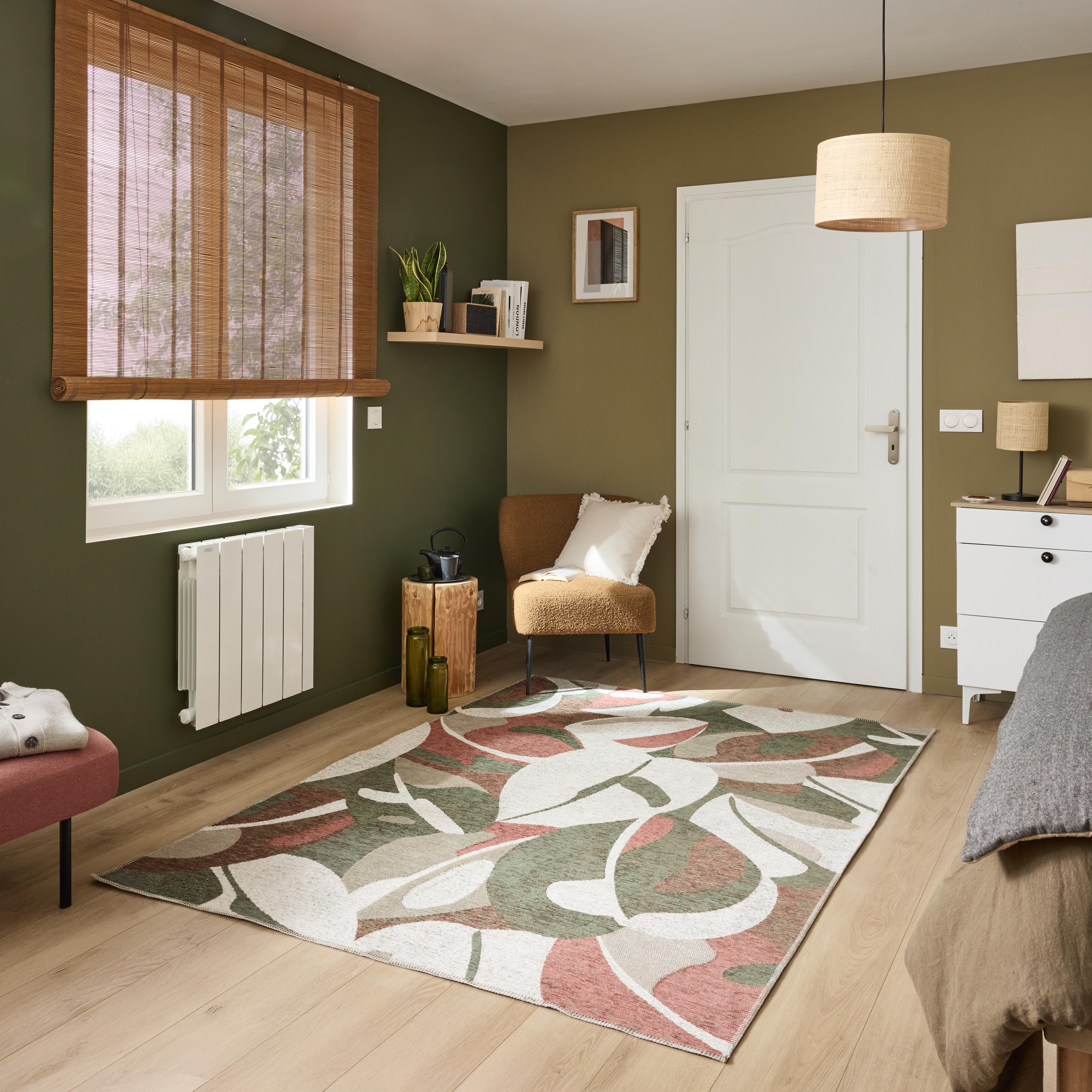 Estante de pared de madera mdf Spaceo rectagular  color roble 90x23.5 cm - 2