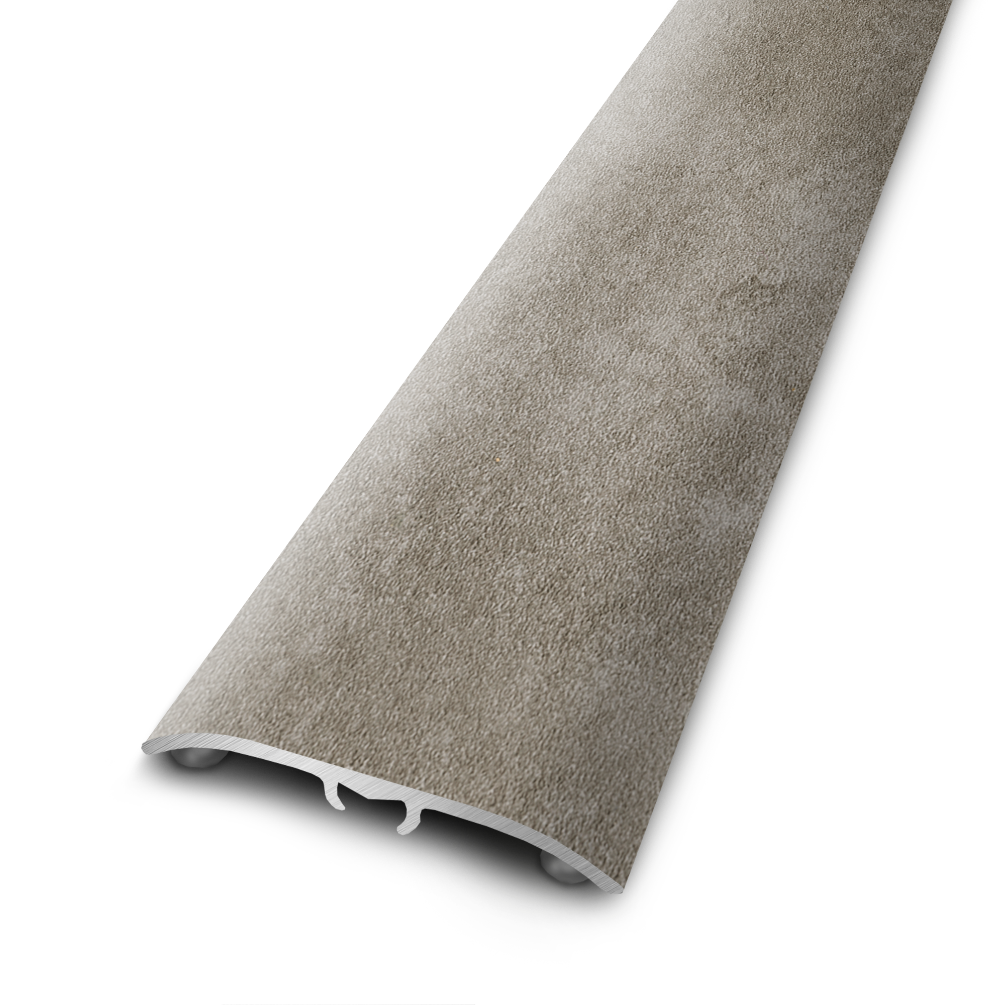 Perfil de umbral 4 en 1 de aluminio color madera gris 830x37mm artens cer515