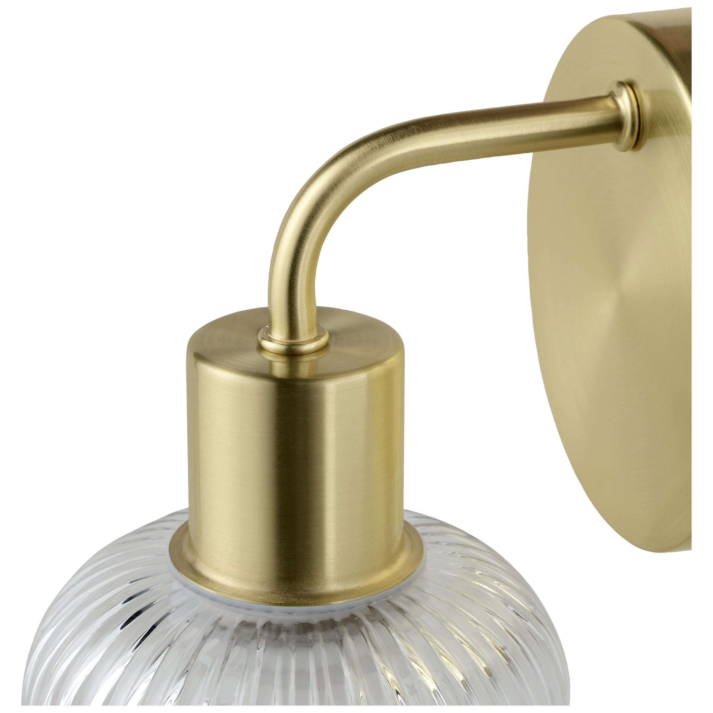 Applique Dipsy glamour ottone paralume trasparente IP44 E14 INSPIRE - 4