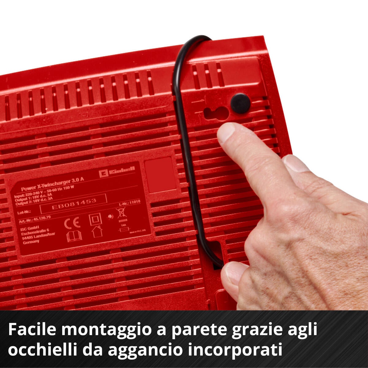 Caricatore e batteria da 18V e 4Ah EINHELL Starter Kit PXC Power X-Change - 7