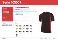 CAMISETA TÉCNICA GRIS/AMARILLO MANGA CORTA EYE BIRD TALLA M VELILLA 105501 - 3