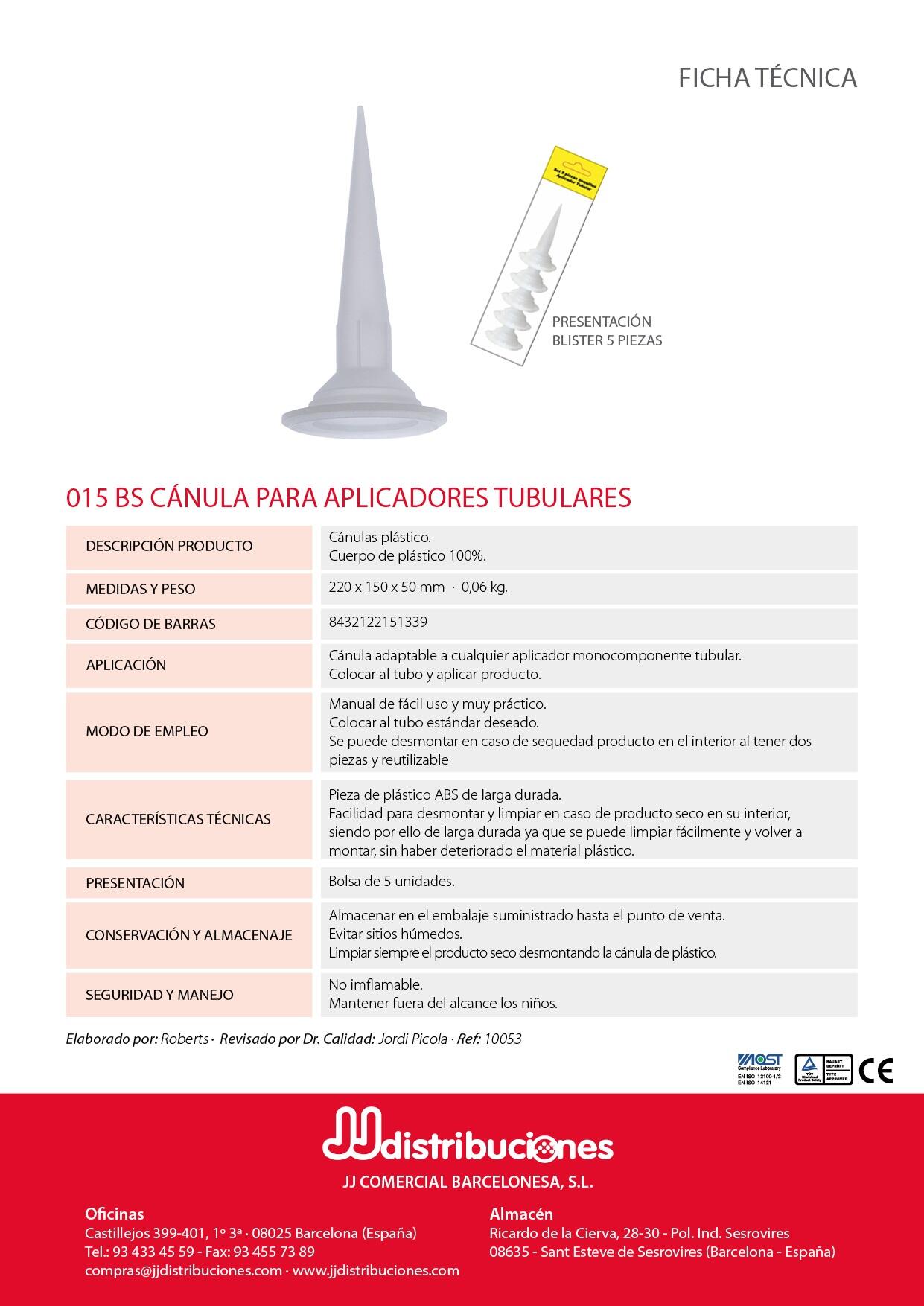 CANULA PARA PISTOLA TUBULAR 5 PIEZAS - 2