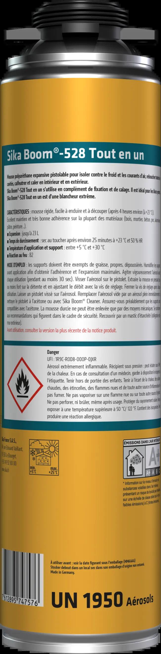 Mousse expansive SIKABOOM gun 528, 500ml - 13