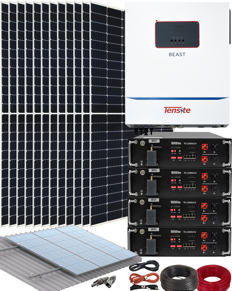 Kit solar aislada 11kwp - 50kwh/día