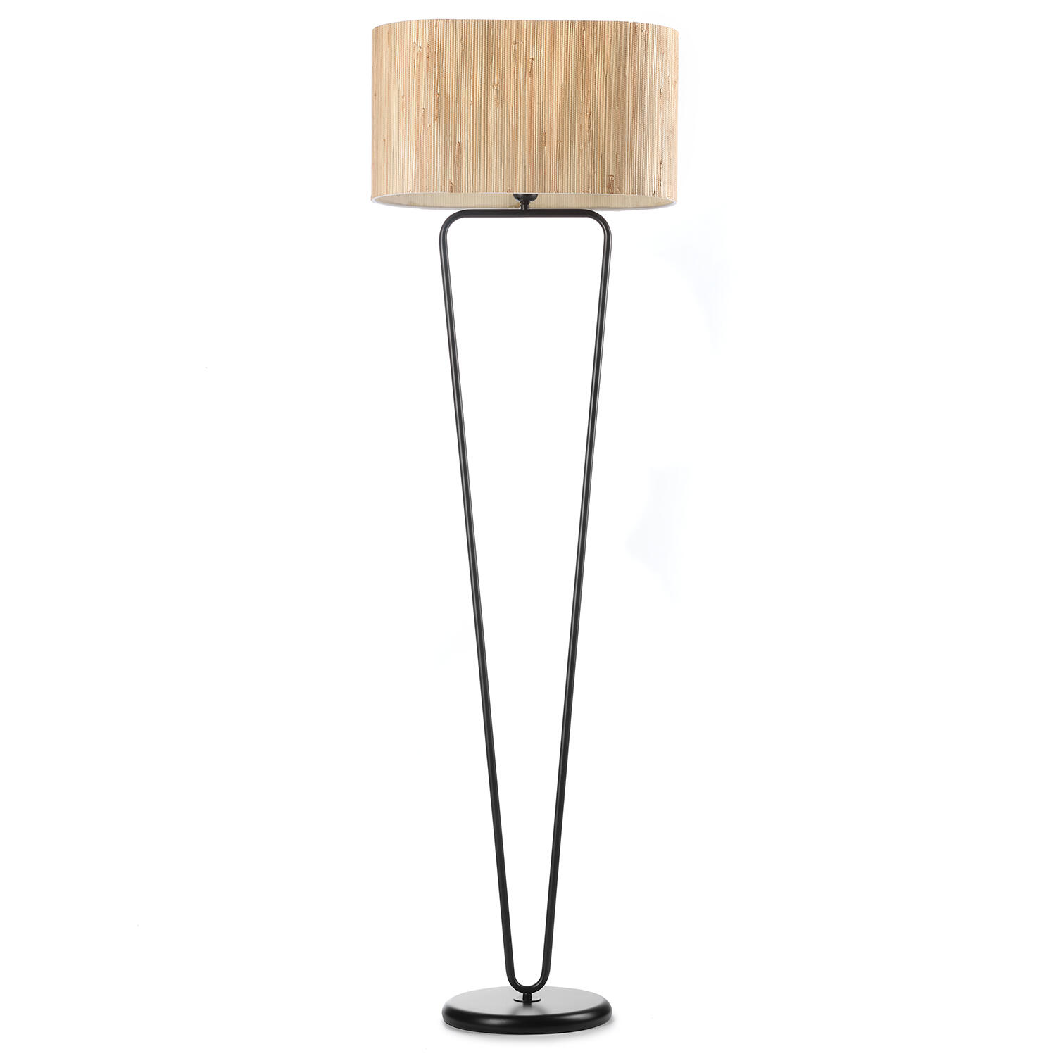 HomCom - Lampada Da Terra A Stelo Piantana Per Salotto Con Paralume Di Stoffa 15