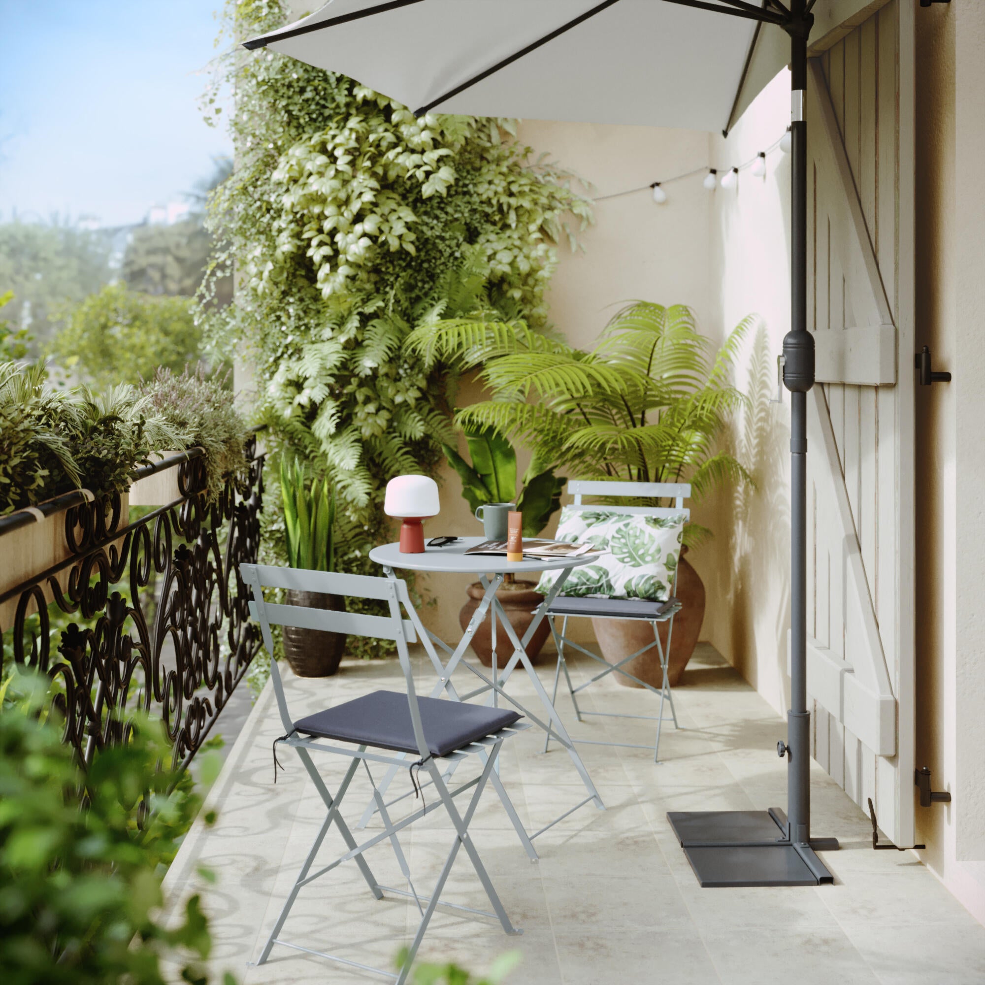 Carrelage sol extérieur effet béton gris Alesia l.32.5 x L.32.5 cm ARTENS - 4