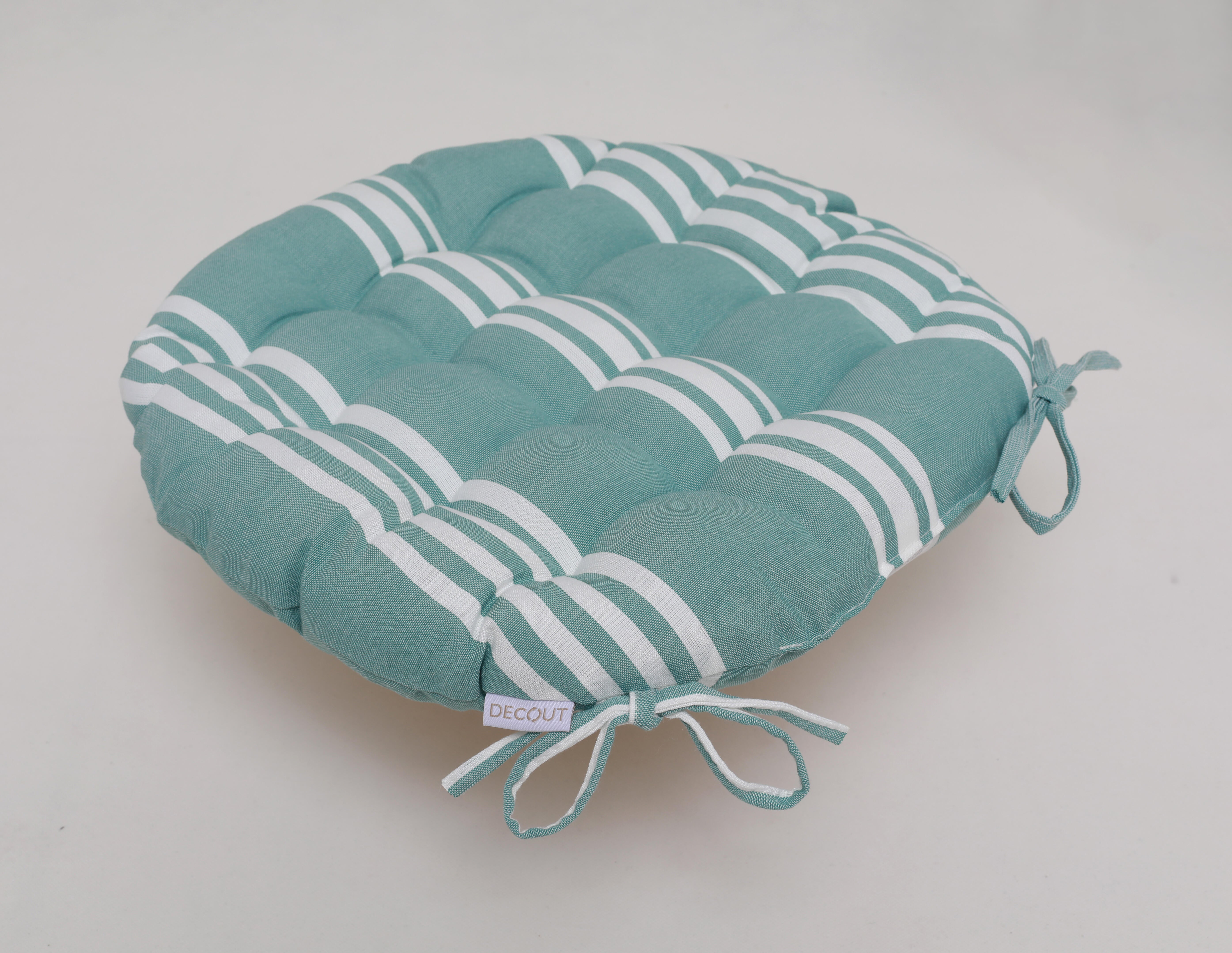 Cojín de silla Indigo verde de 40 cm de Ø - 3