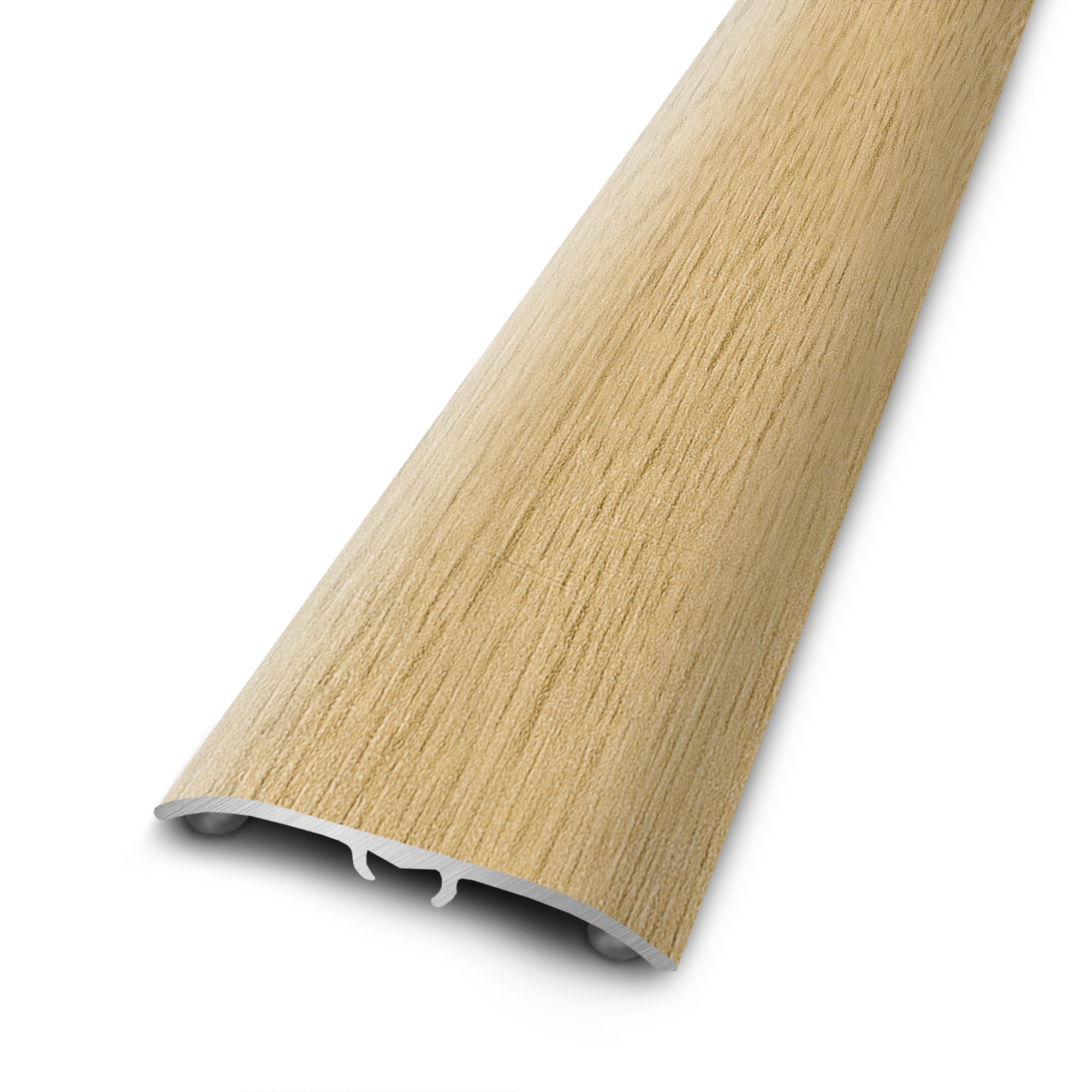 Perfil de acabado 4 en 1 aluminio color madera natural 1660x37 mm artens nat325