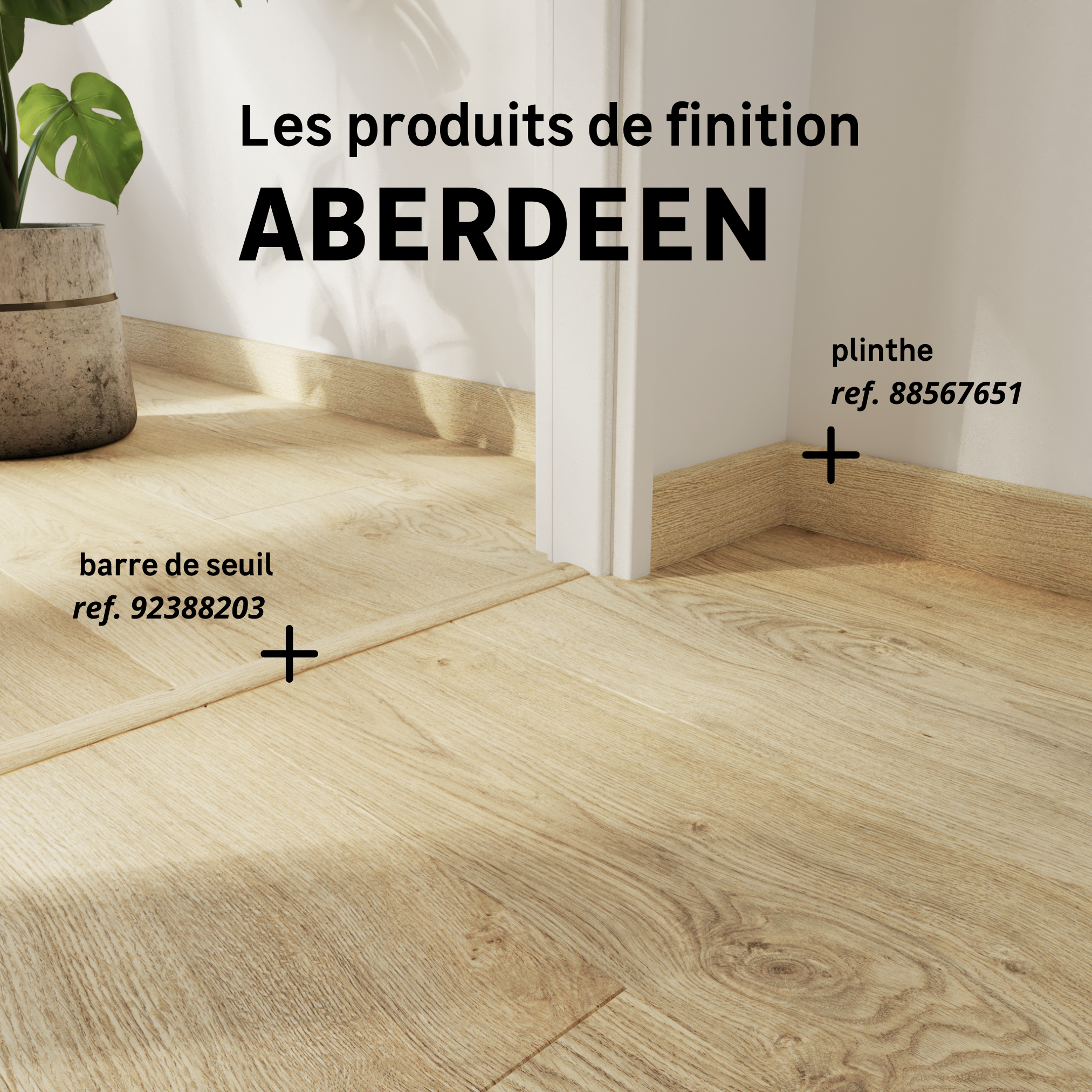 Barre de seuil 4 en 1 alu décor Aberdeen à fixer, l.3.7 cm x L.83 cm ARTENS - 6
